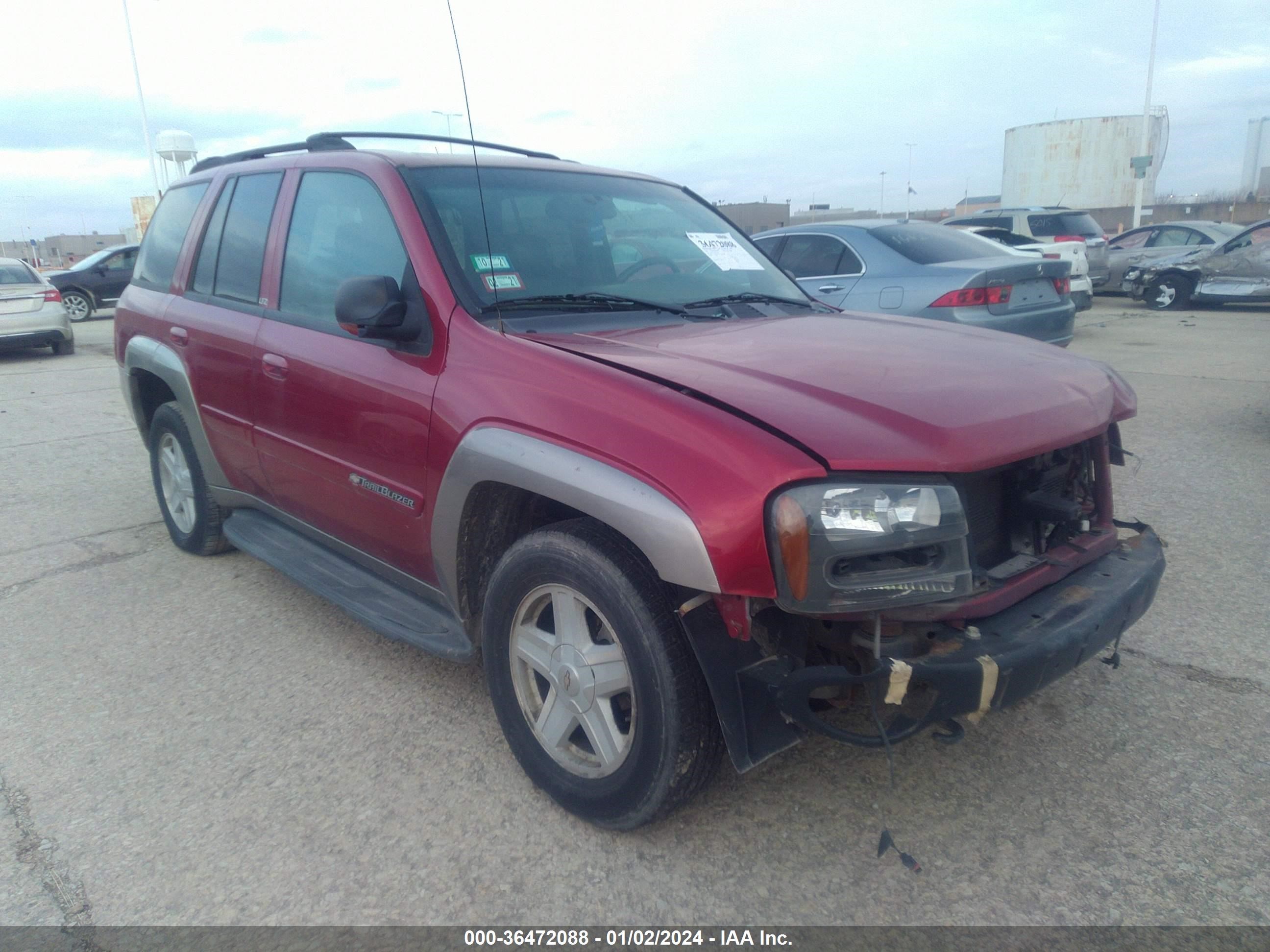 CHEVROLET TRAILBLAZER 2002 1gndt13s722211643