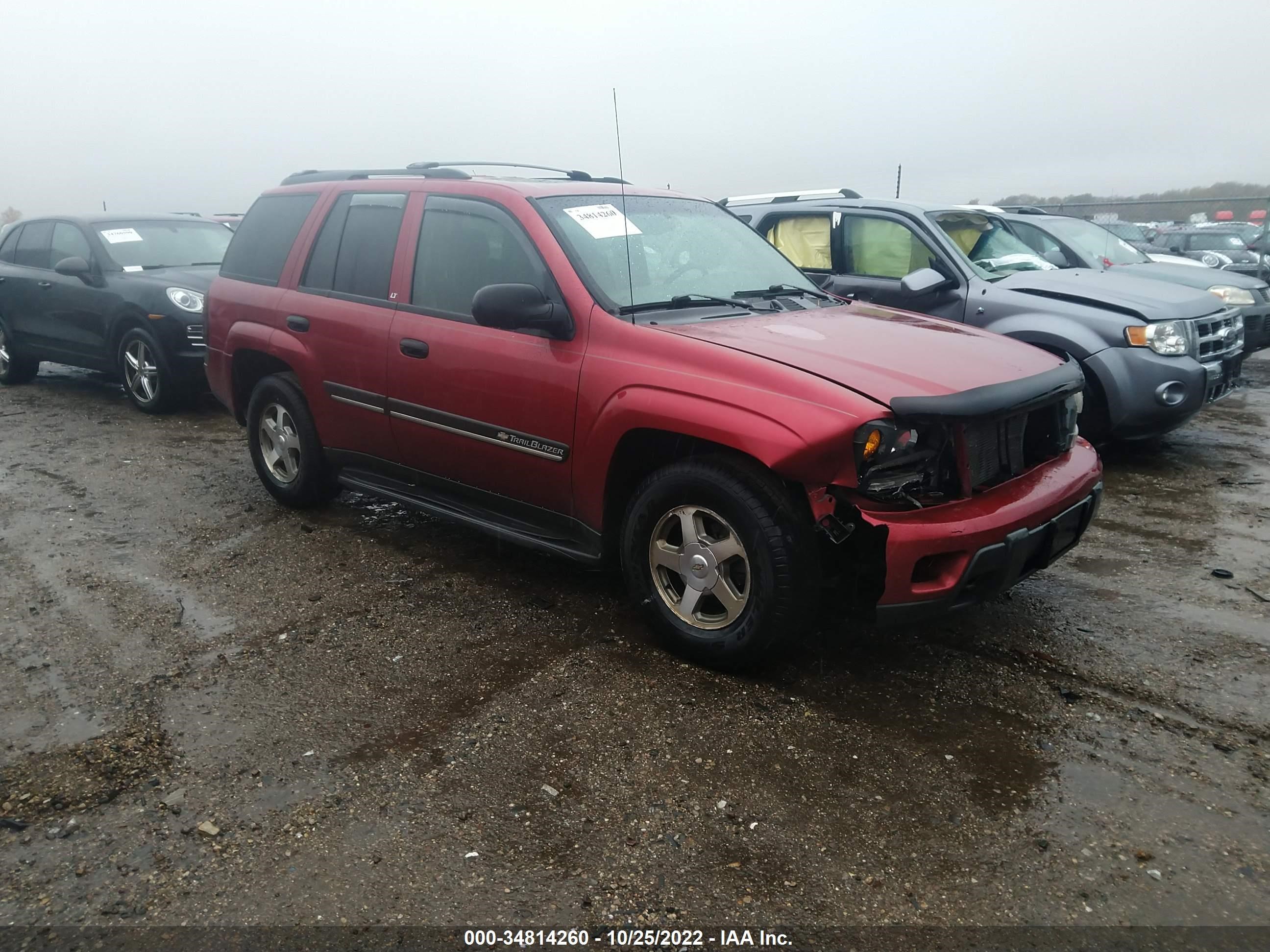 CHEVROLET TRAILBLAZER 2002 1gndt13sx22375095