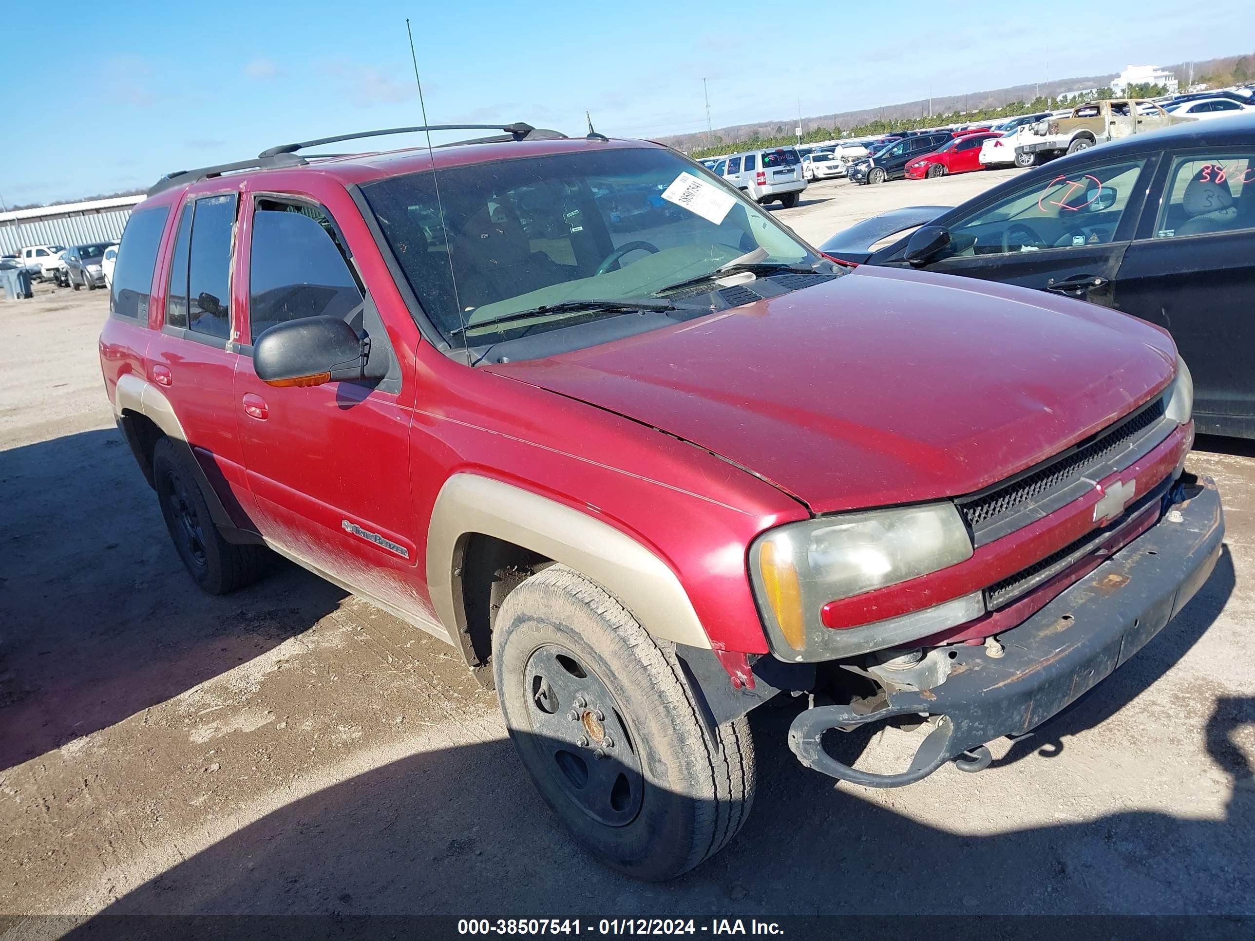 CHEVROLET TRAILBLAZER 2004 1gndt13sx42176759