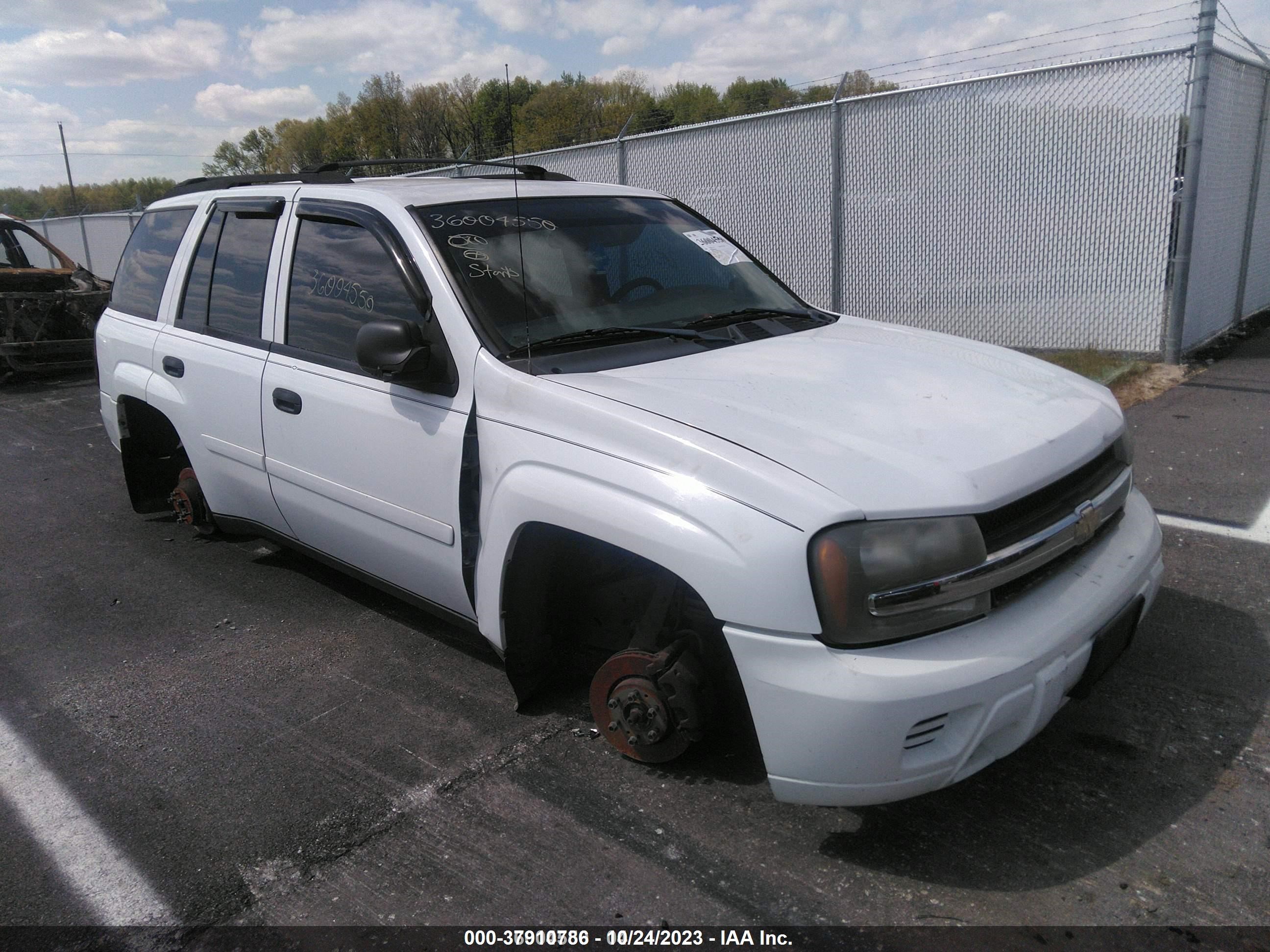 CHEVROLET TRAILBLAZER 2008 1gndt13sx82235959