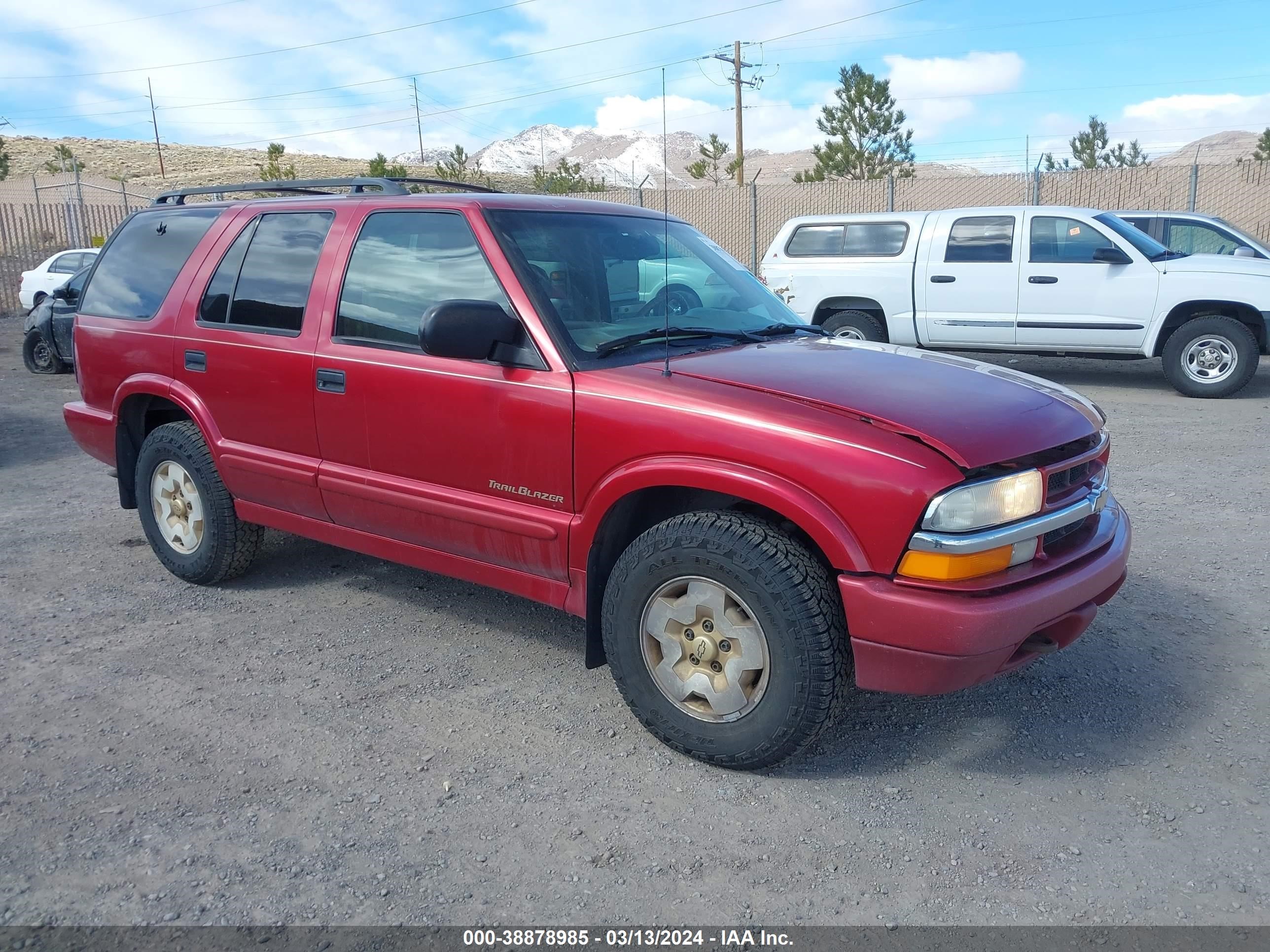 CHEVROLET BLAZER 2001 1gndt13w712169363