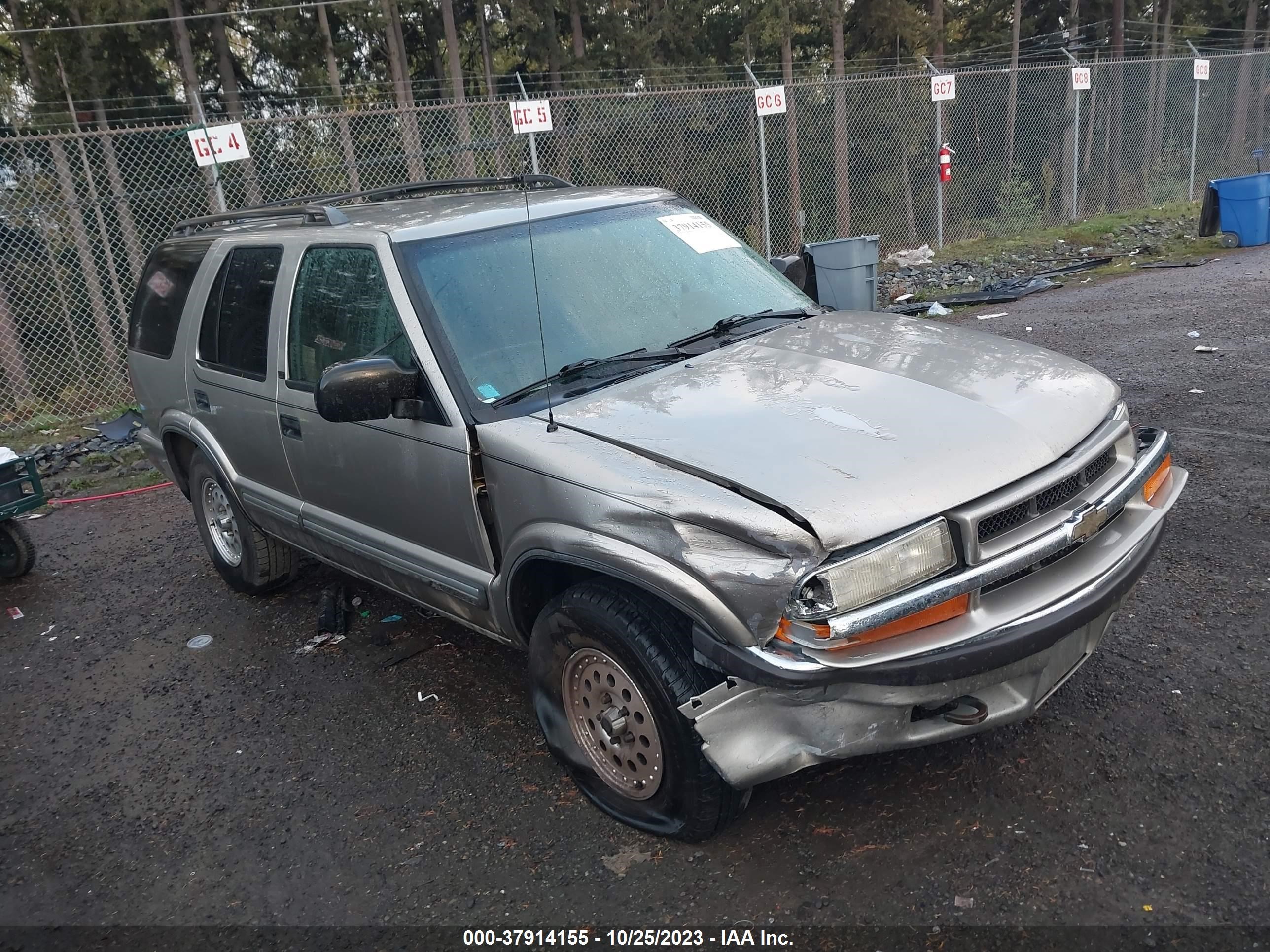 CHEVROLET BLAZER 2001 1gndt13w71k253554