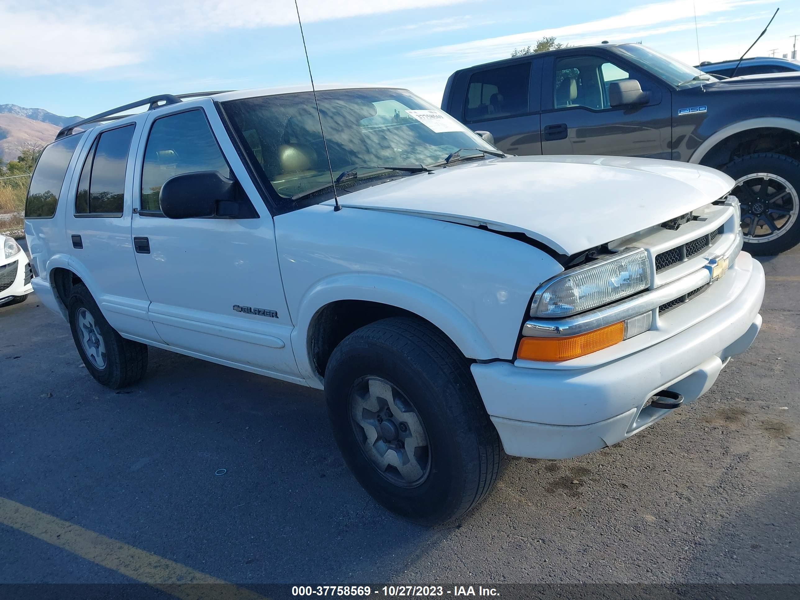 CHEVROLET BLAZER 2002 1gndt13w72k150491