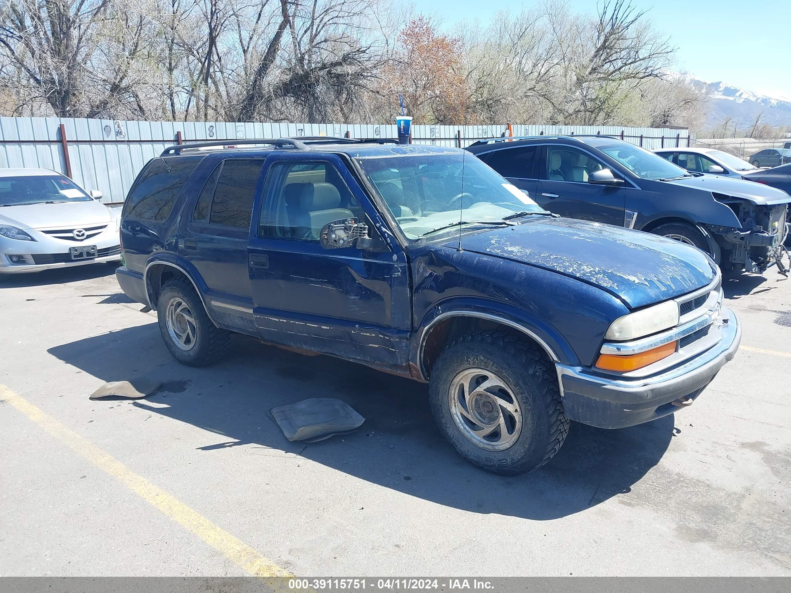 CHEVROLET BLAZER 2001 1gndt13w912166948