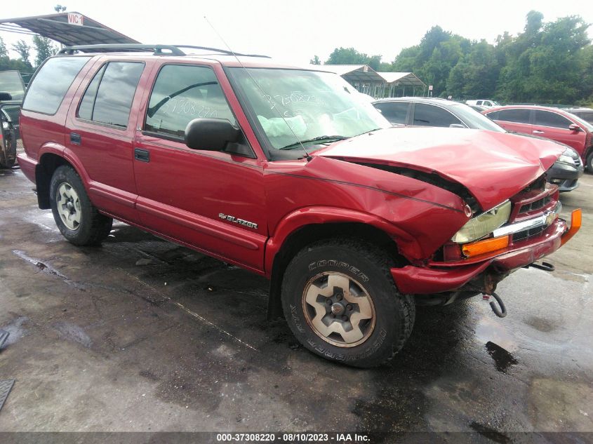 CHEVROLET BLAZER 2003 1gndt13x03k186971