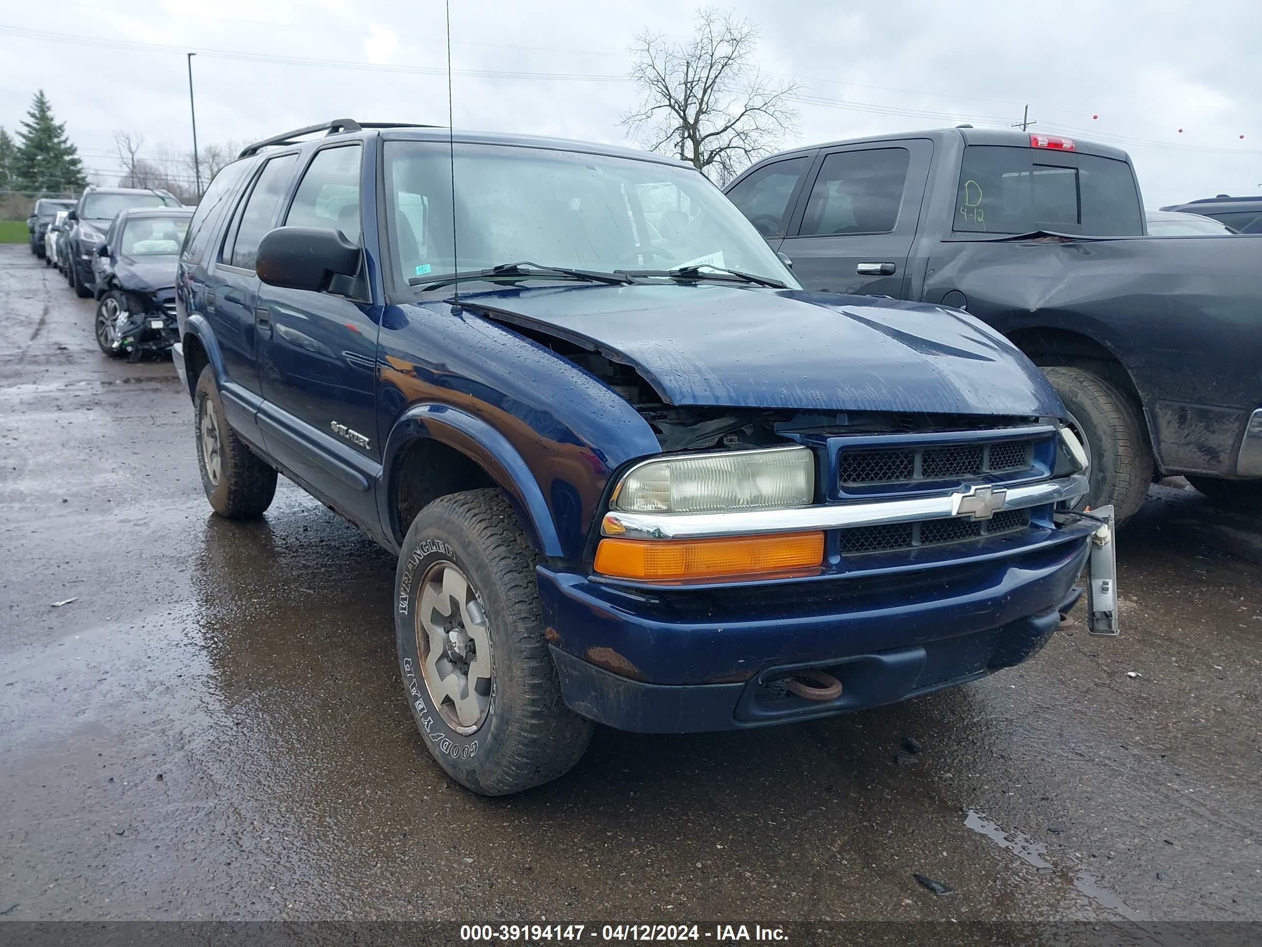 CHEVROLET BLAZER 2003 1gndt13x23k151834