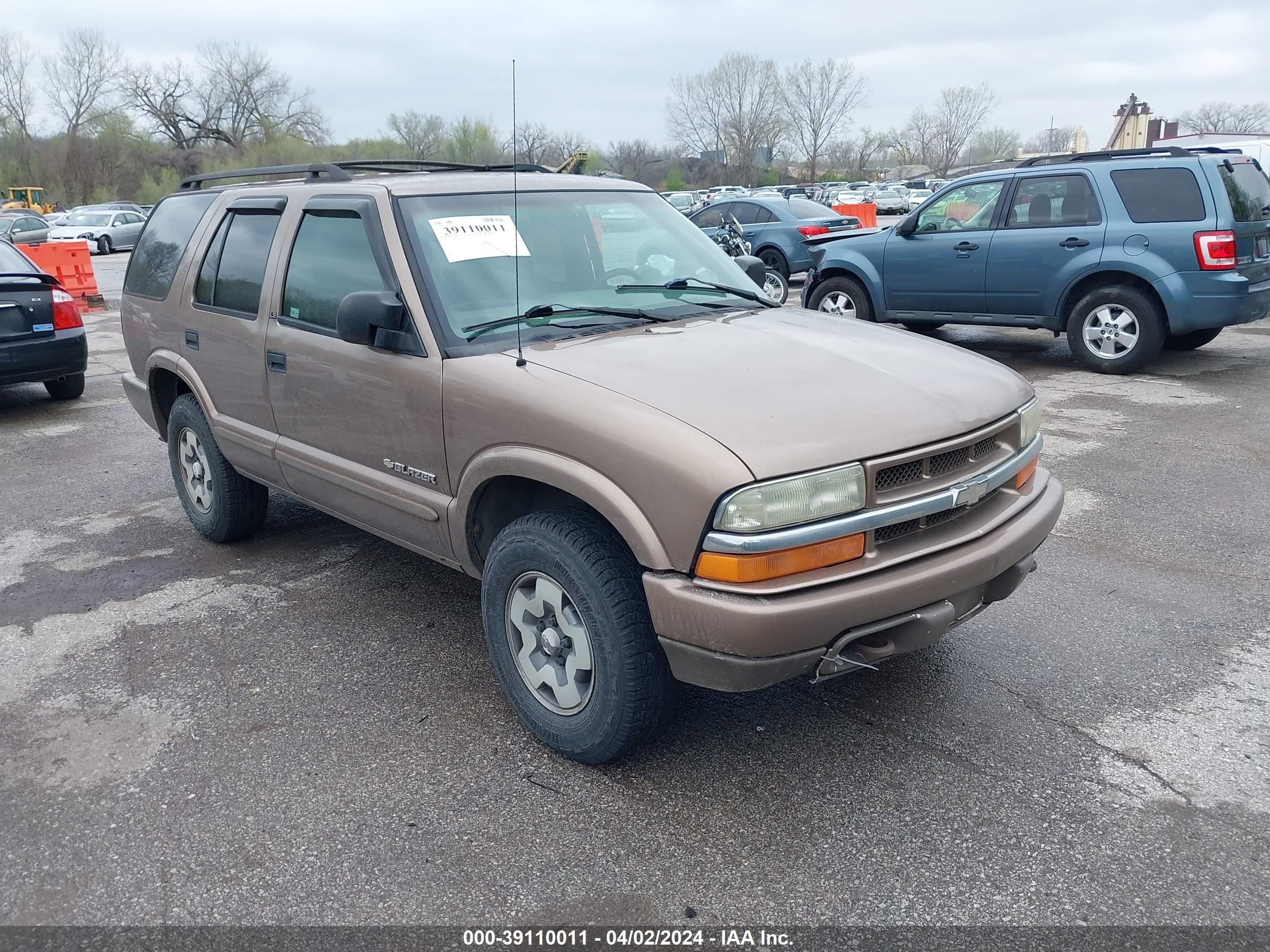 CHEVROLET BLAZER 2003 1gndt13x73k153109