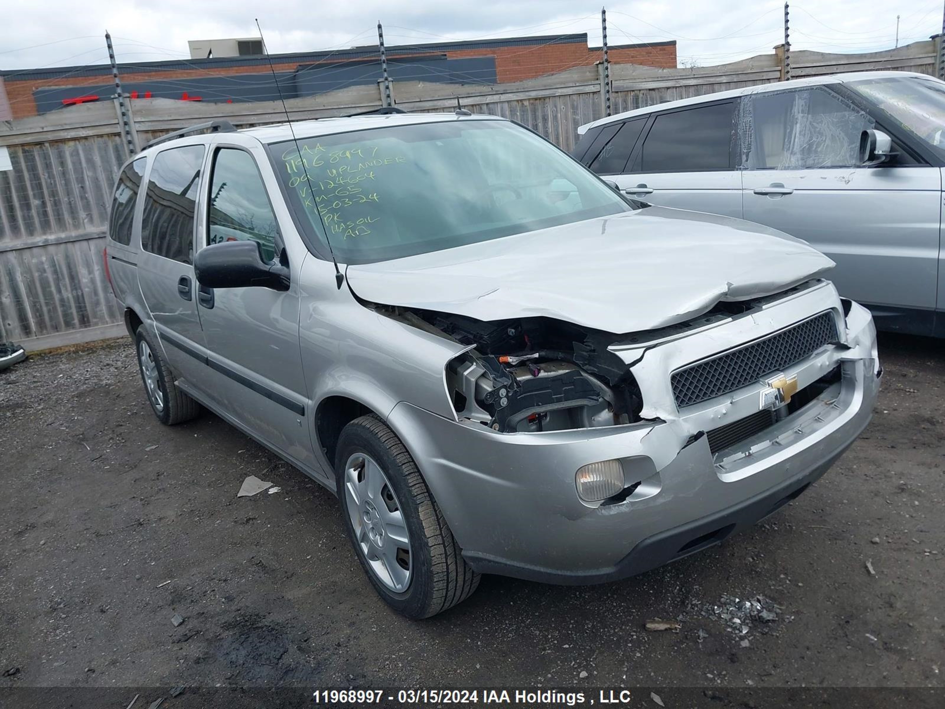 CHEVROLET UPLANDER 2009 1gndv23139d124604