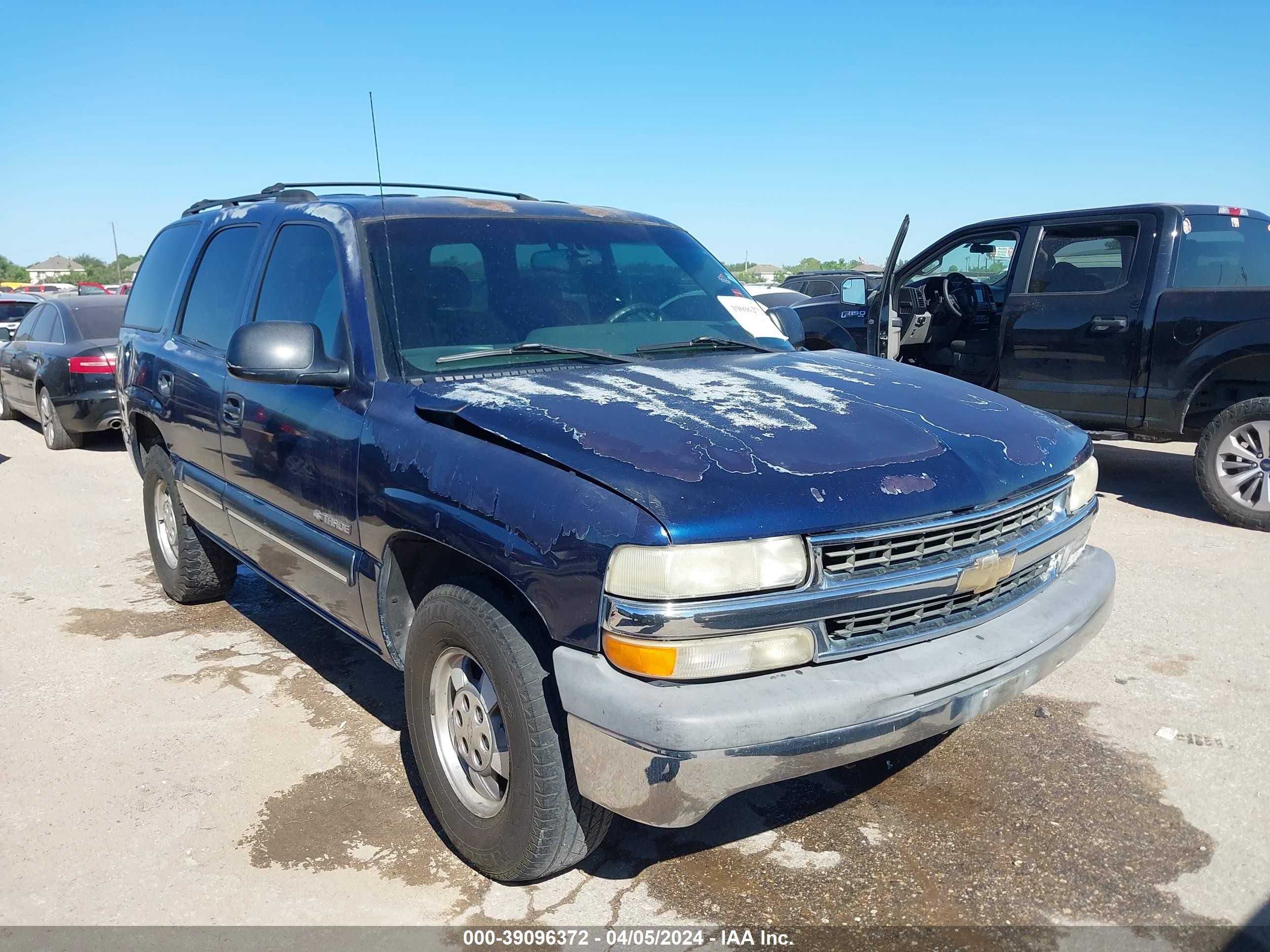 CHEVROLET TAHOE 2000 1gnec13t6yj199948