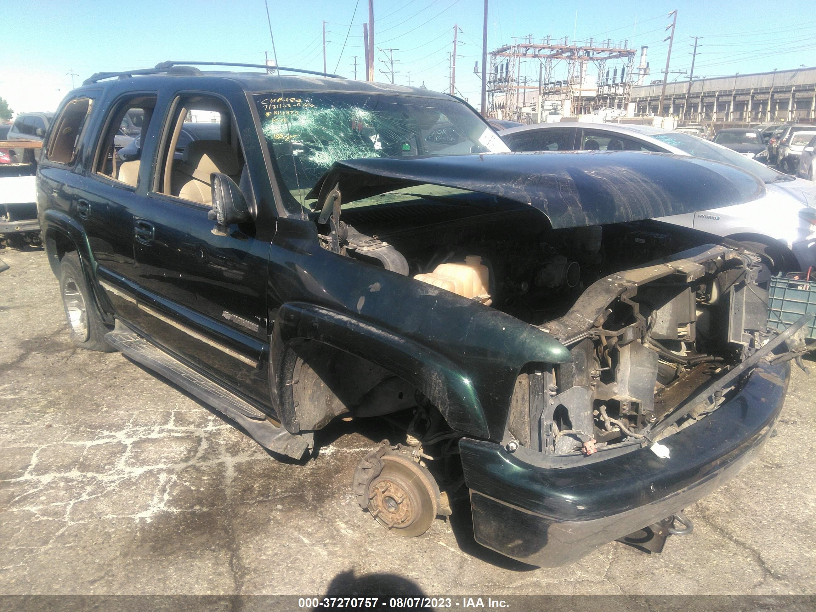 CHEVROLET TAHOE 2002 1gnec13tx2r206411