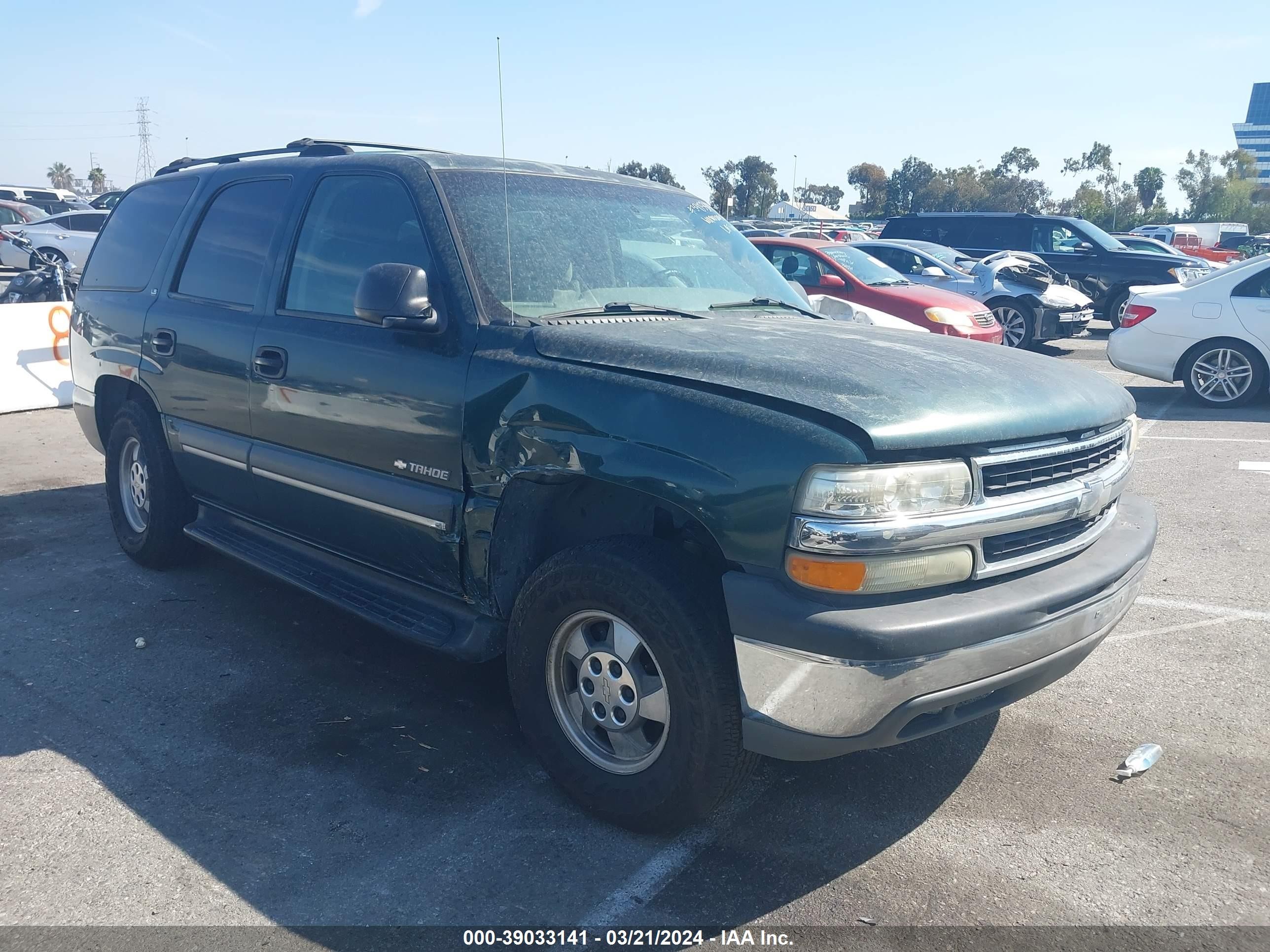 CHEVROLET TAHOE 2002 1gnec13v82j333237