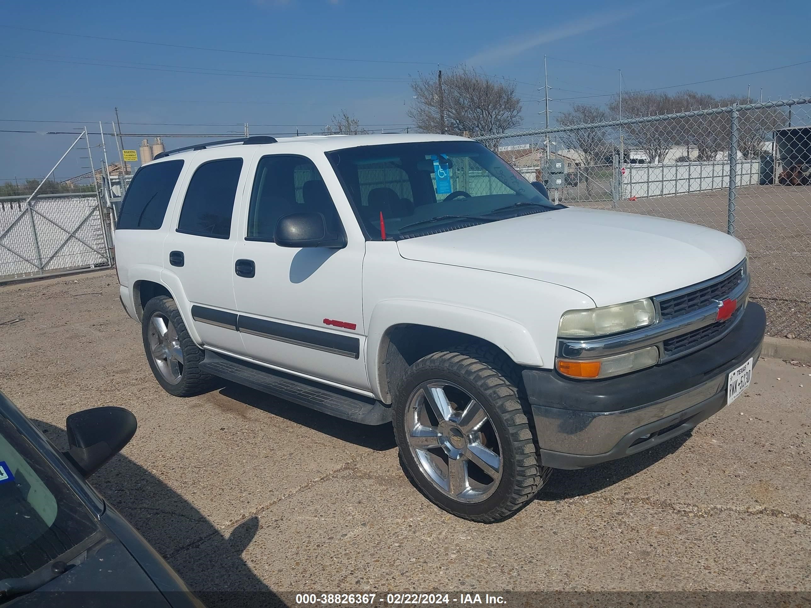 CHEVROLET TAHOE 2003 1gnec13vx3r247589