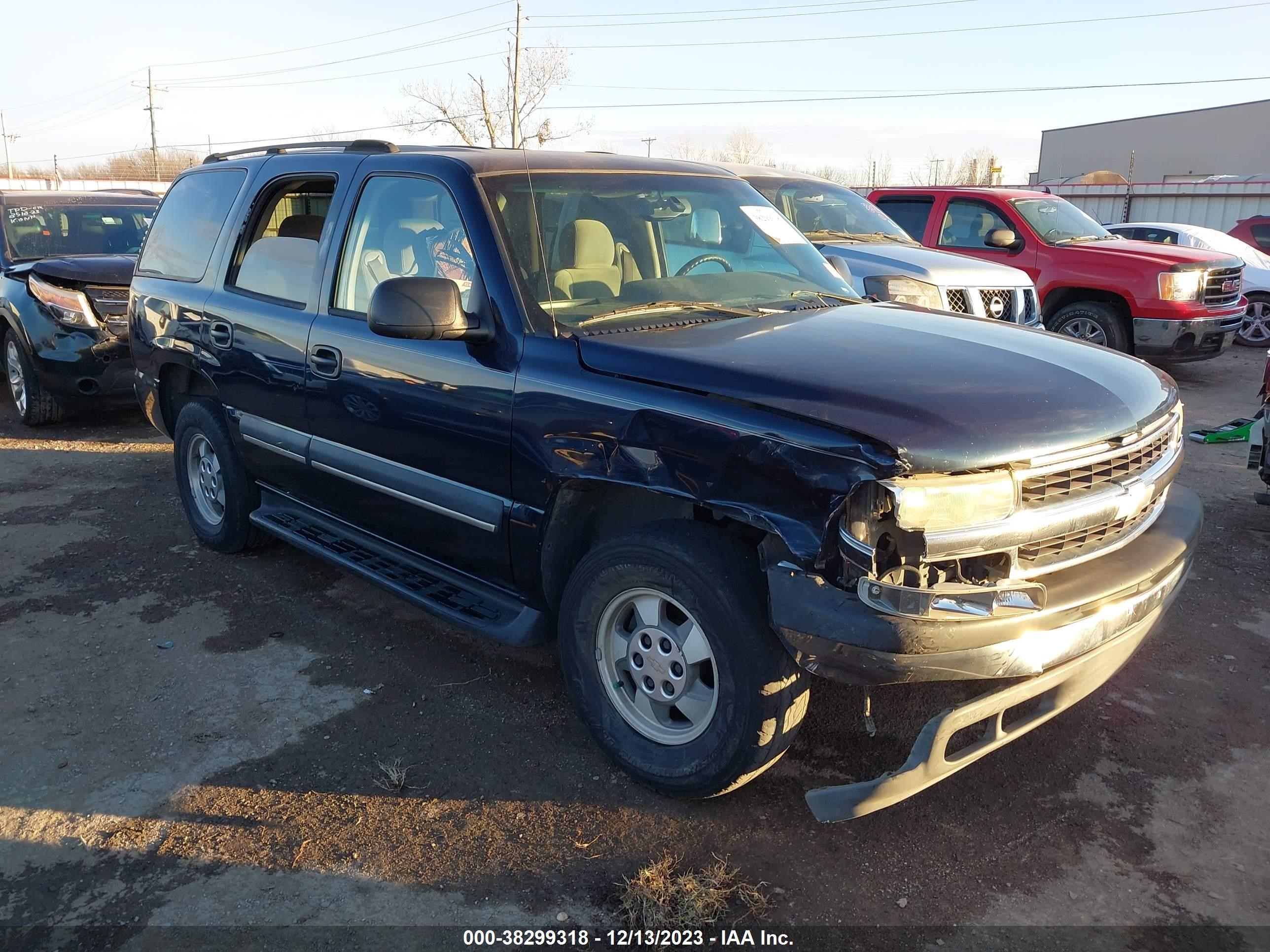 CHEVROLET TAHOE 2004 1gnec13vx4r138955