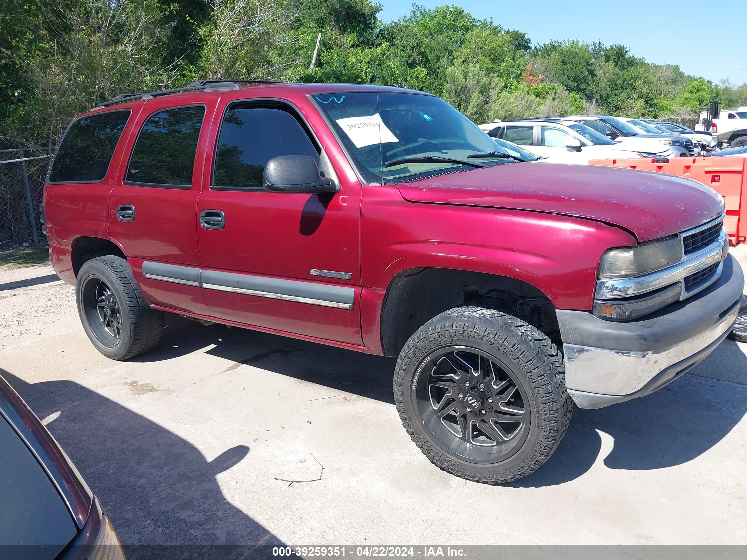 CHEVROLET TAHOE 2002 1gnec13z02r230785