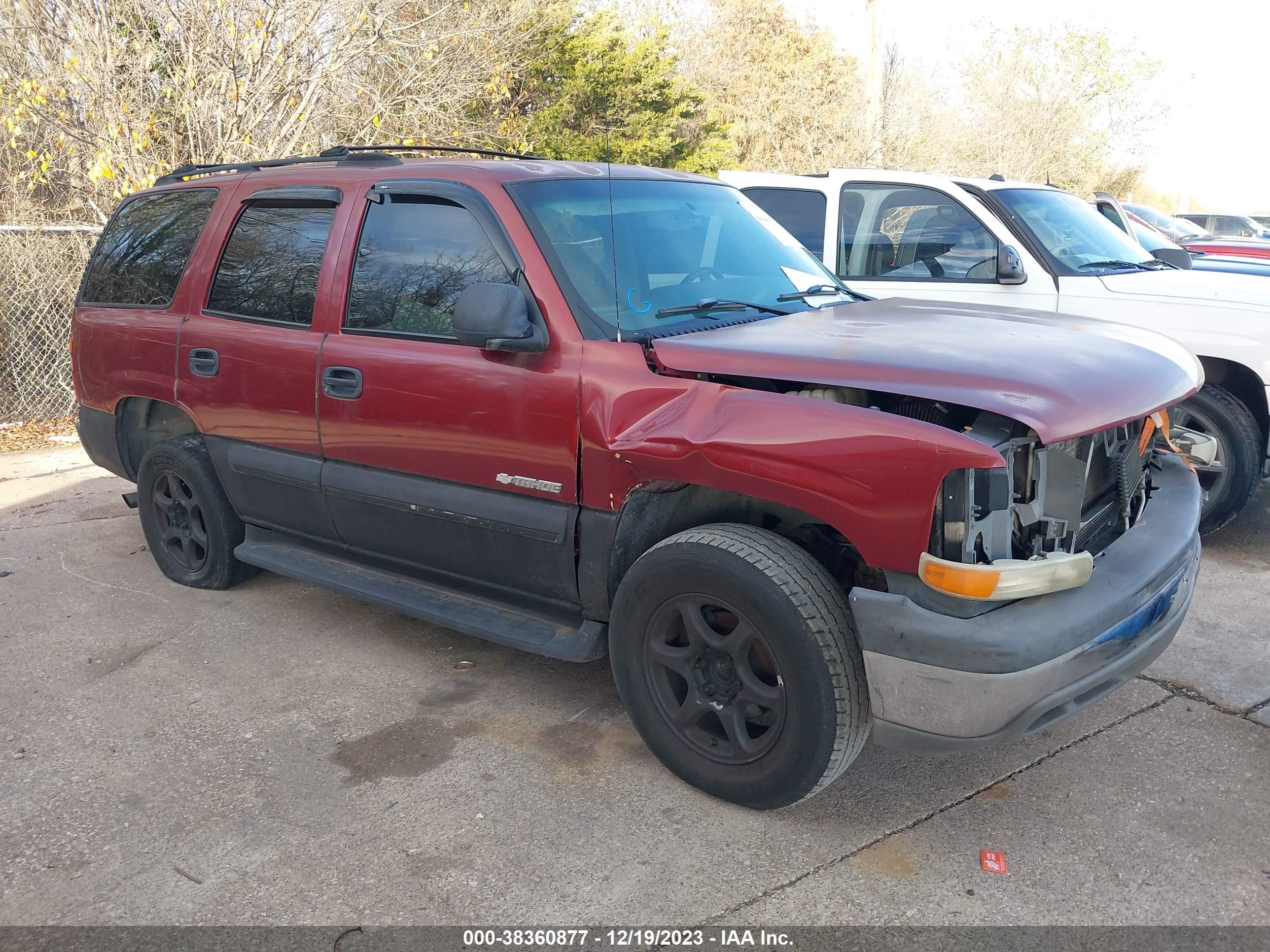 CHEVROLET TAHOE 2003 1gnec13z33r281490