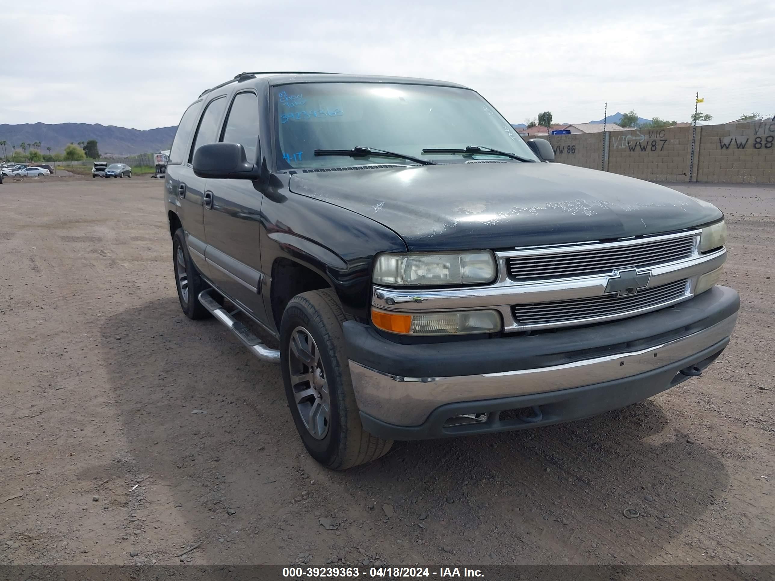 CHEVROLET TAHOE 2002 1gnec13z52r125112