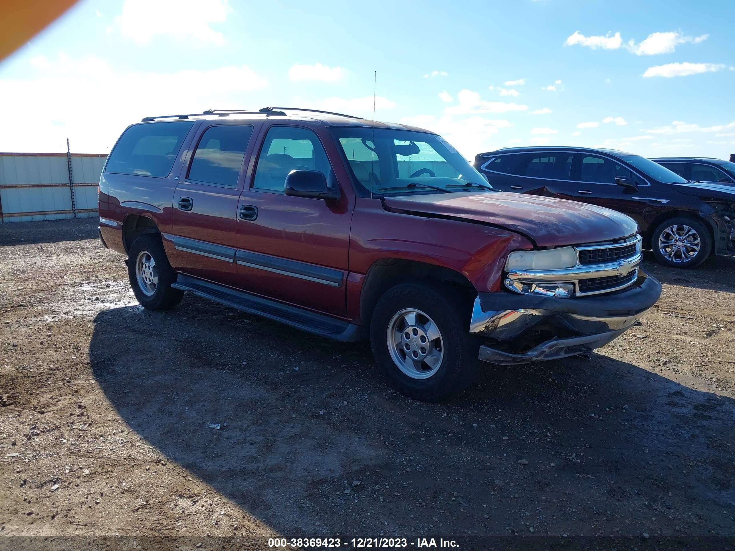 CHEVROLET SUBURBAN 2001 1gnec16t21j300307