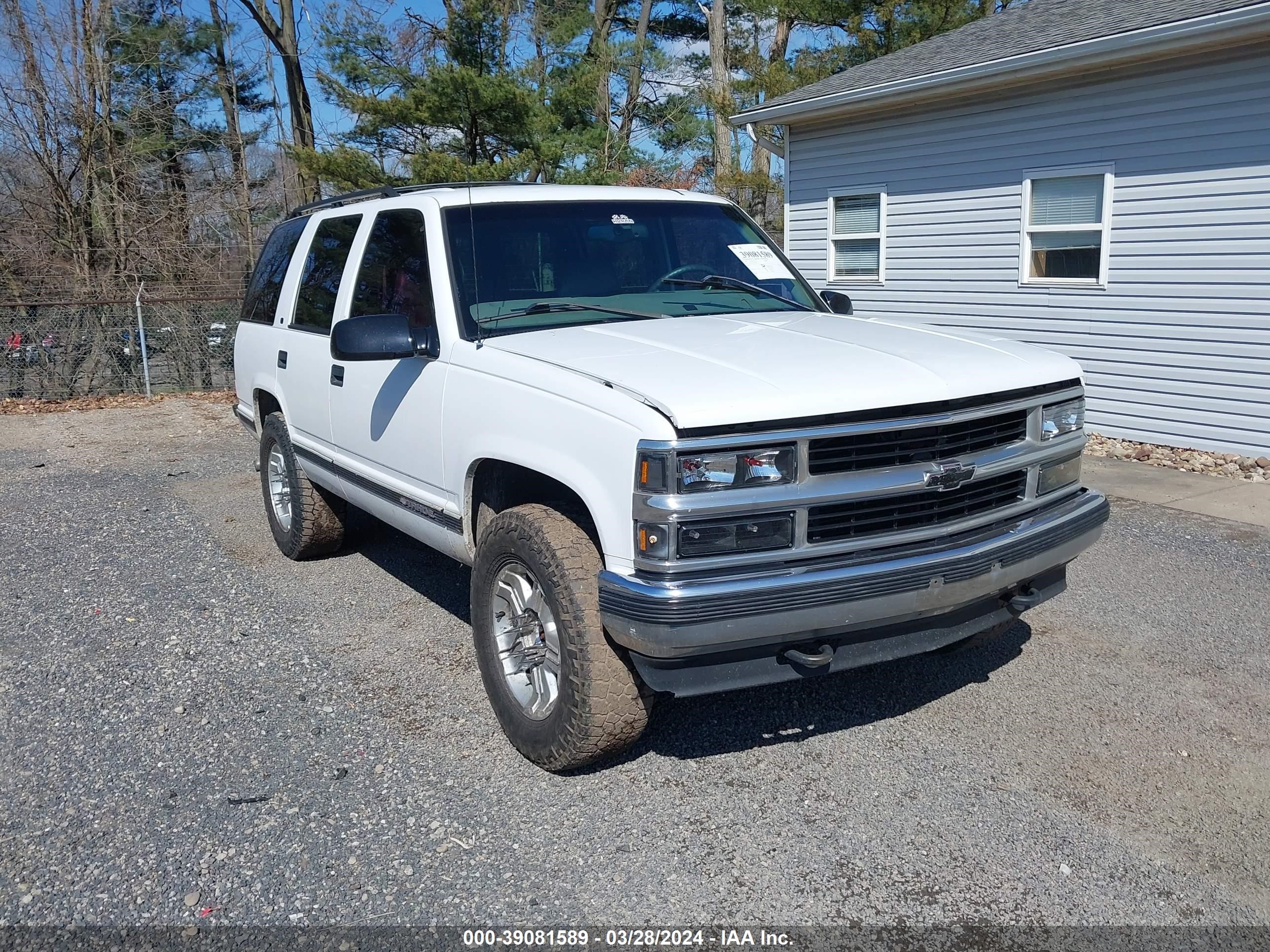 CHEVROLET TAHOE 1999 1gnek13r6xr148022