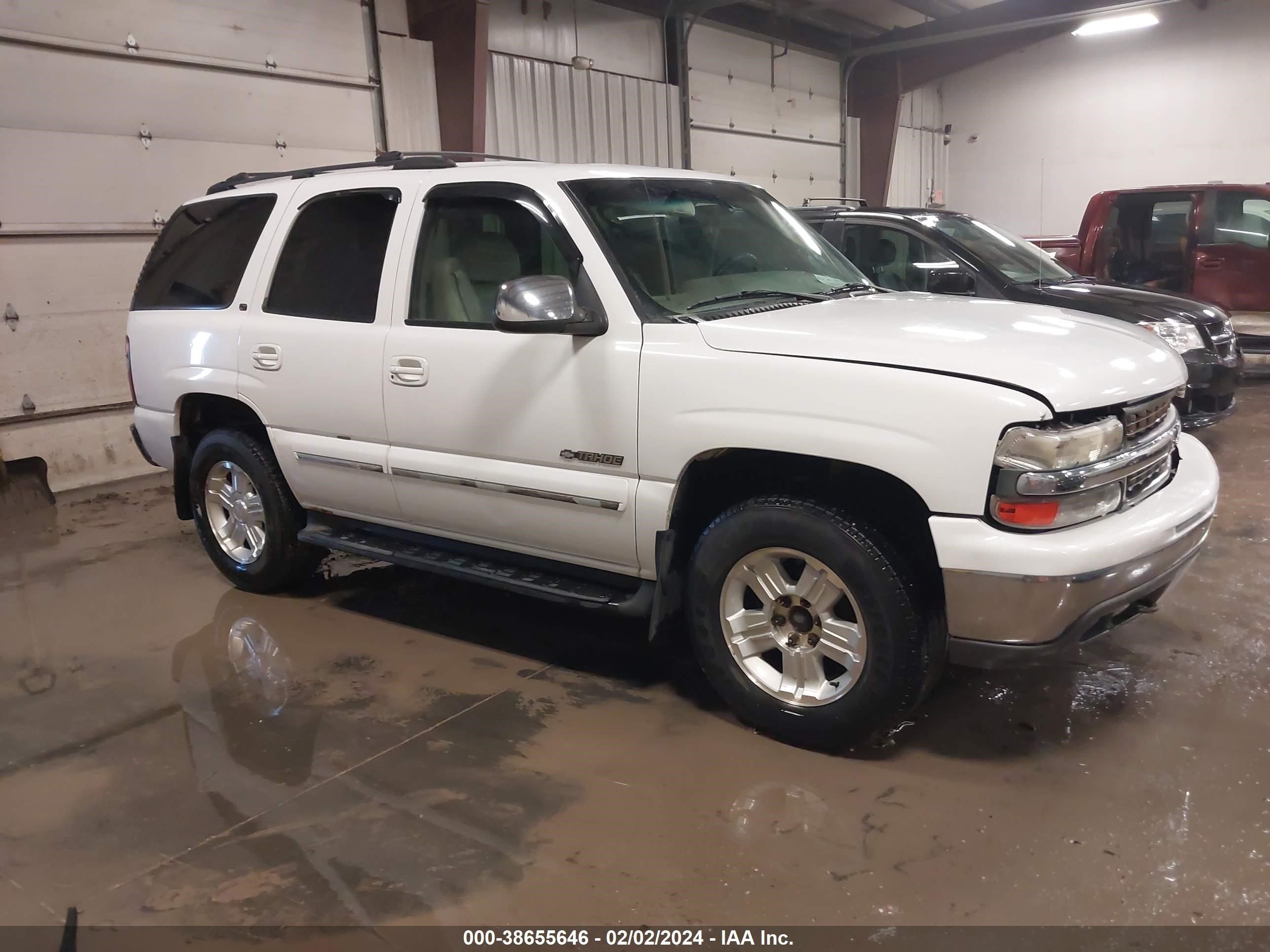 CHEVROLET TAHOE 2001 1gnek13t01r127265