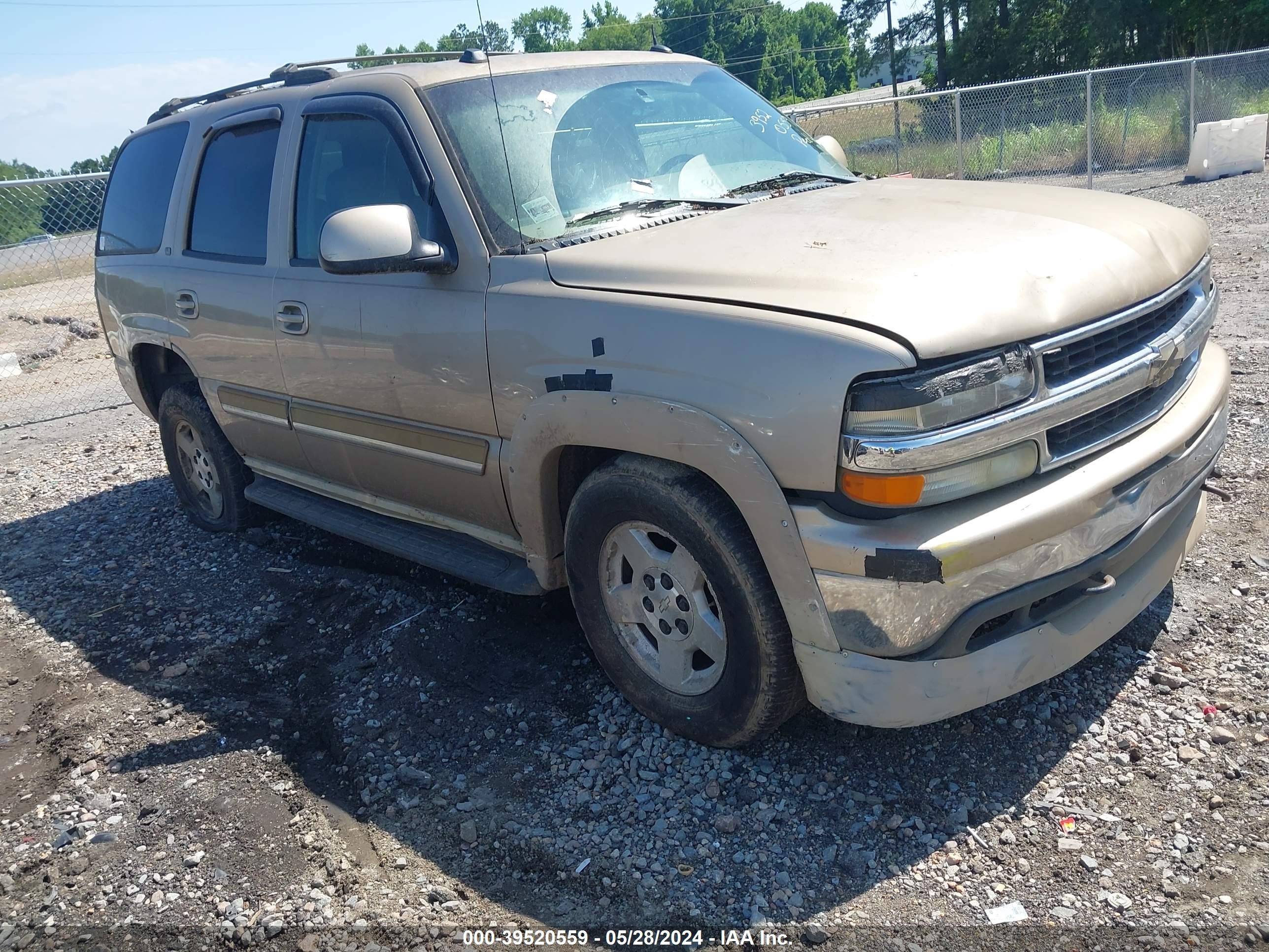 CHEVROLET TAHOE 2005 1gnek13t15j212314