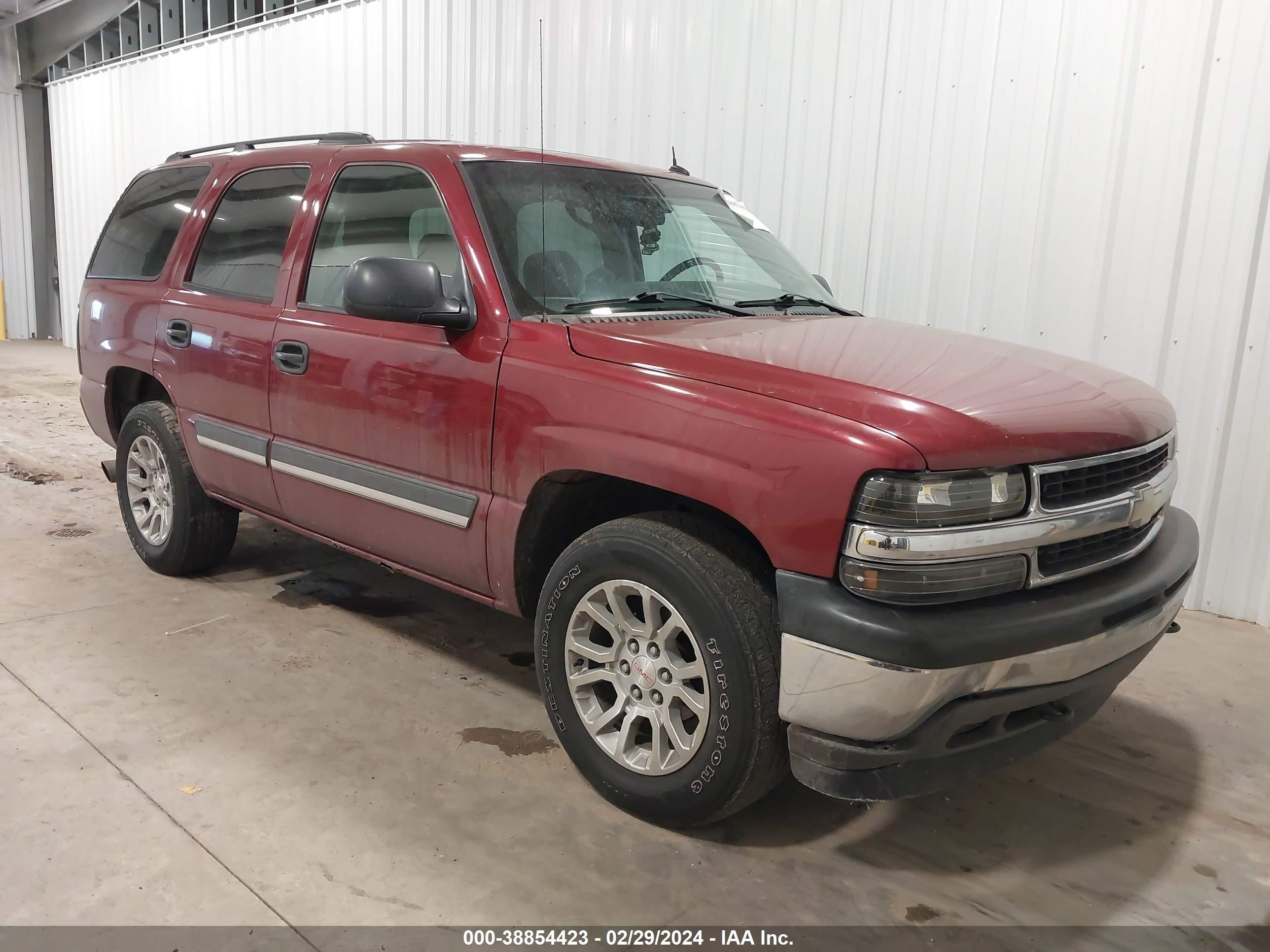 CHEVROLET TAHOE 2005 1gnek13t15j256149