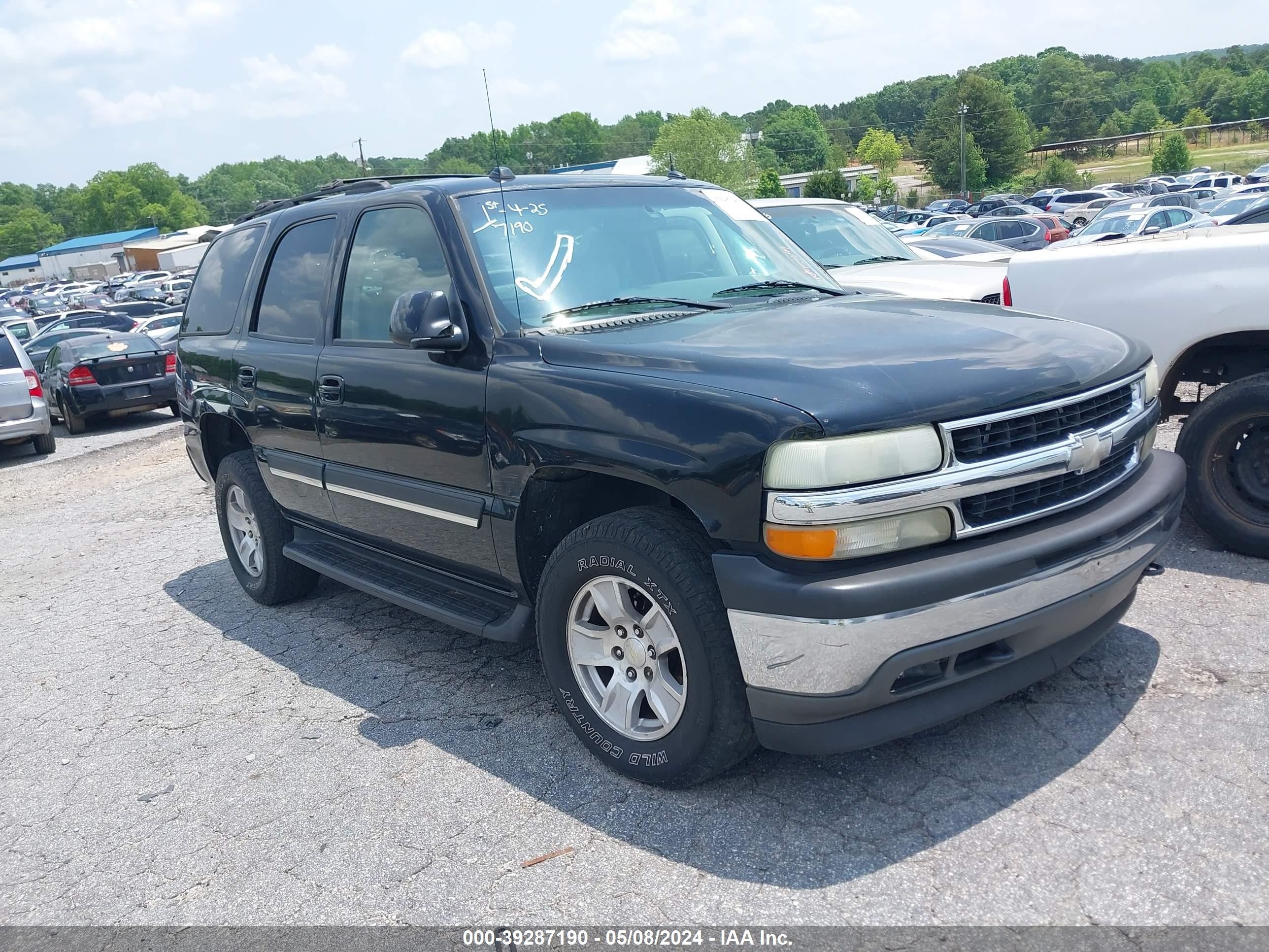 CHEVROLET TAHOE 2005 1gnek13t15r153699