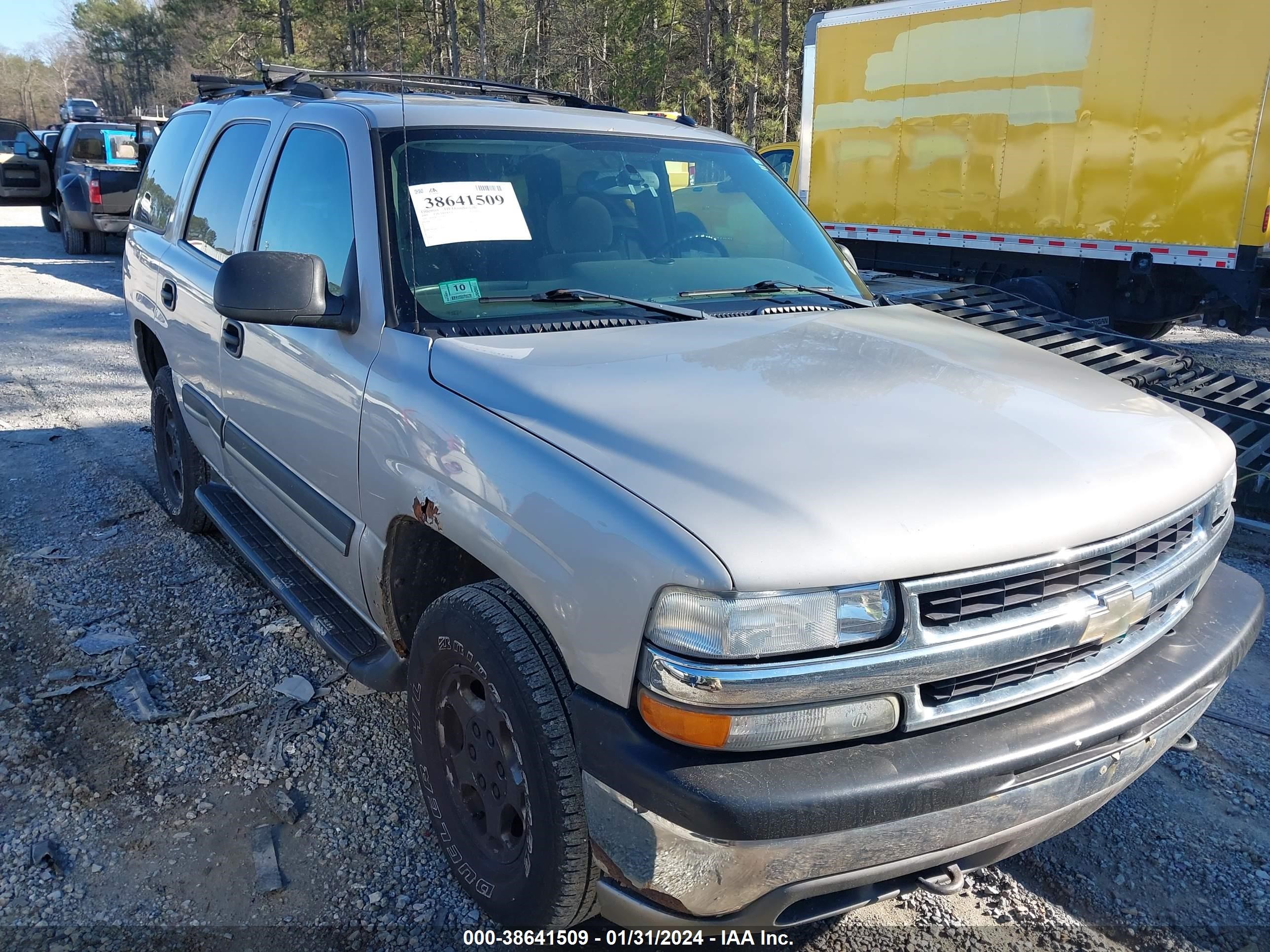 CHEVROLET TAHOE 2005 1gnek13t65j255353