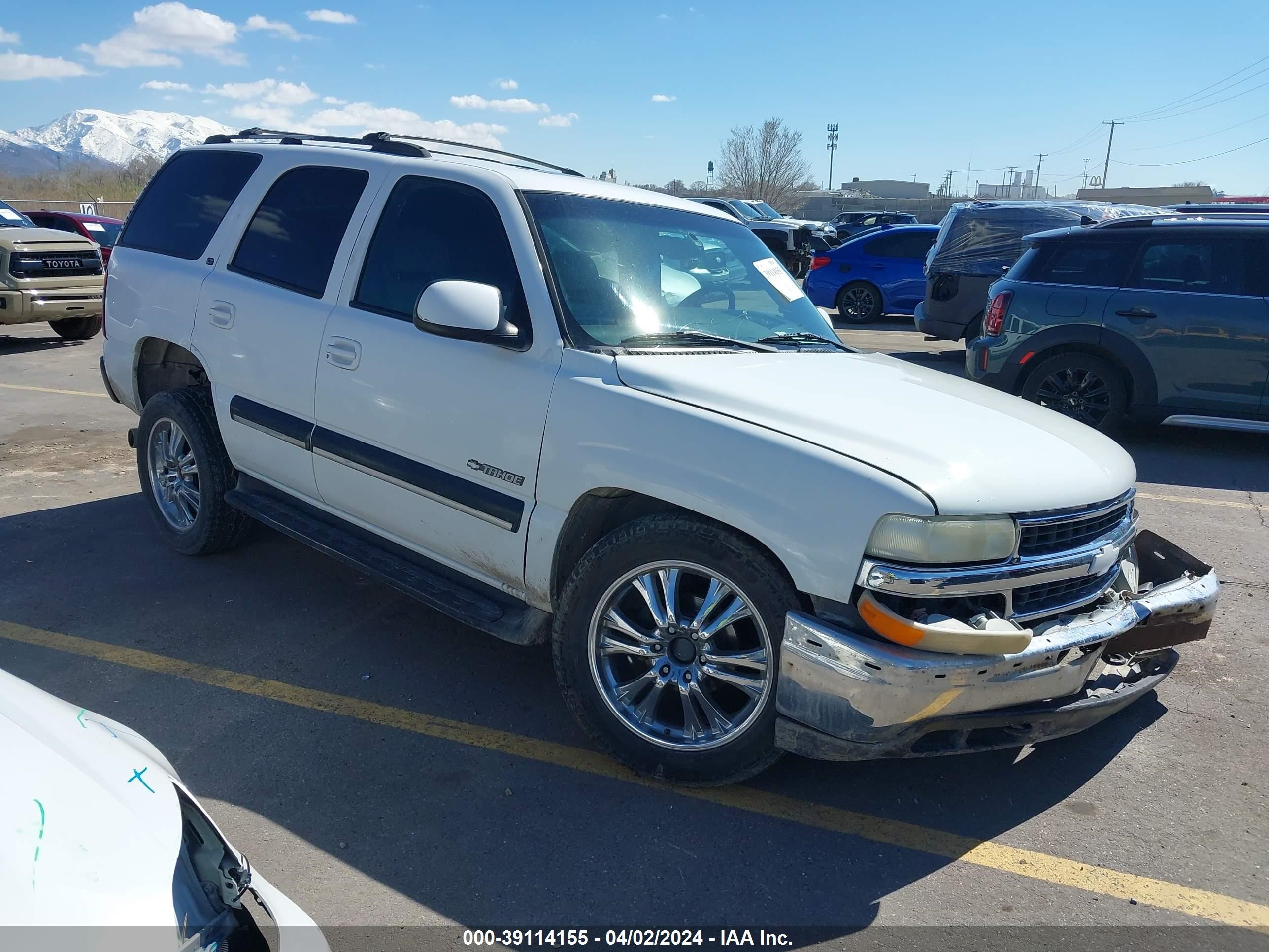 CHEVROLET TAHOE 2000 1gnek13t6yj130129