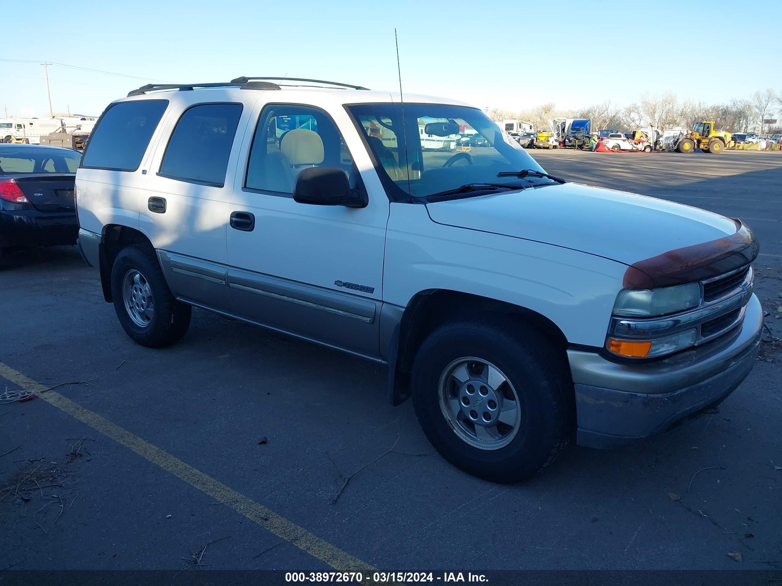 CHEVROLET TAHOE 2000 1gnek13t7yj147036