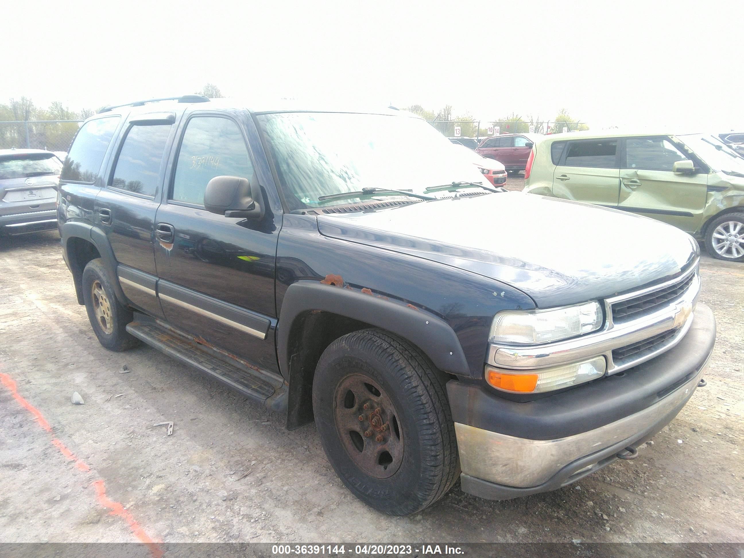 CHEVROLET TAHOE 2005 1gnek13t85j194507