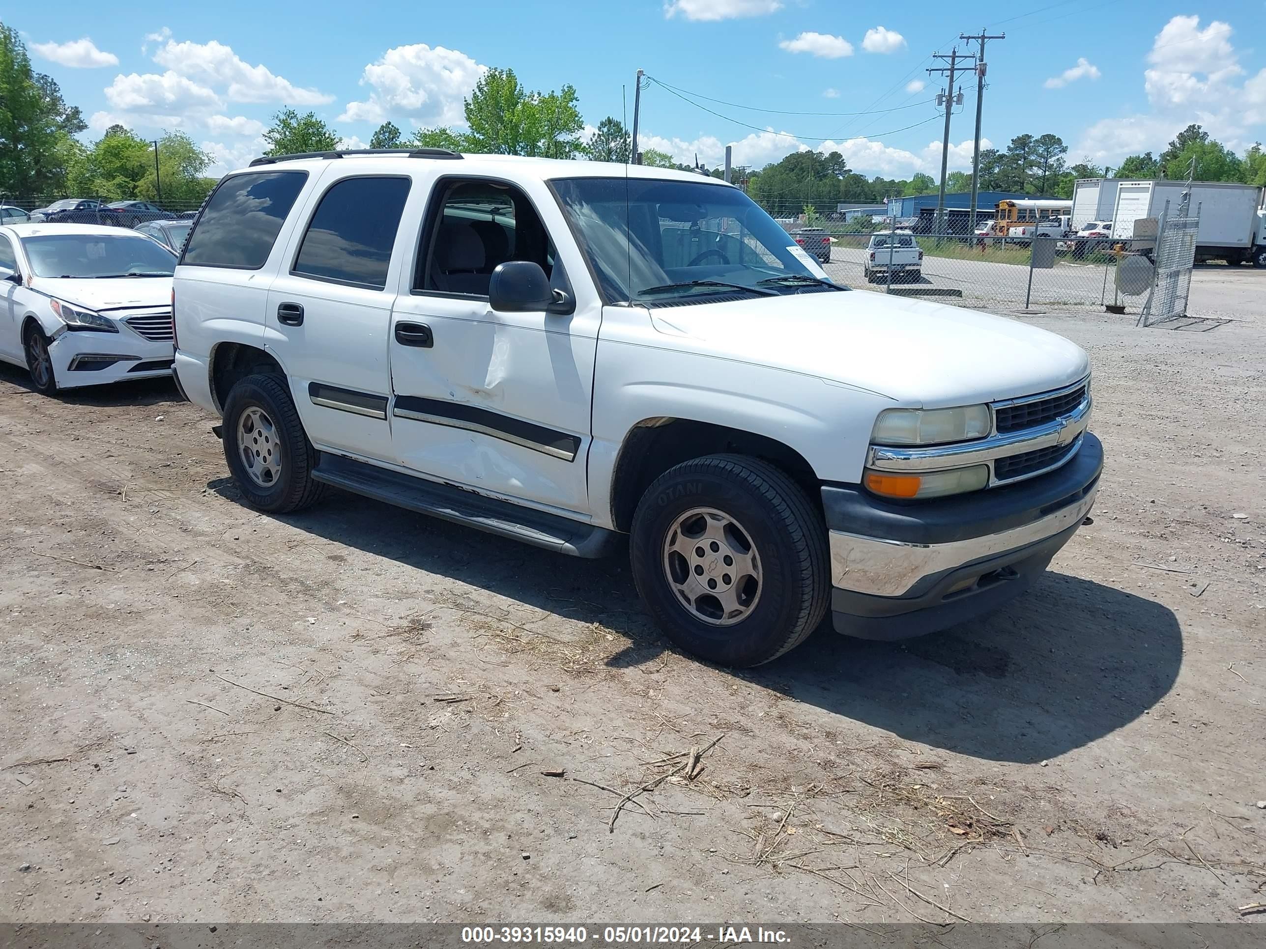 CHEVROLET TAHOE 2005 1gnek13t85r172010