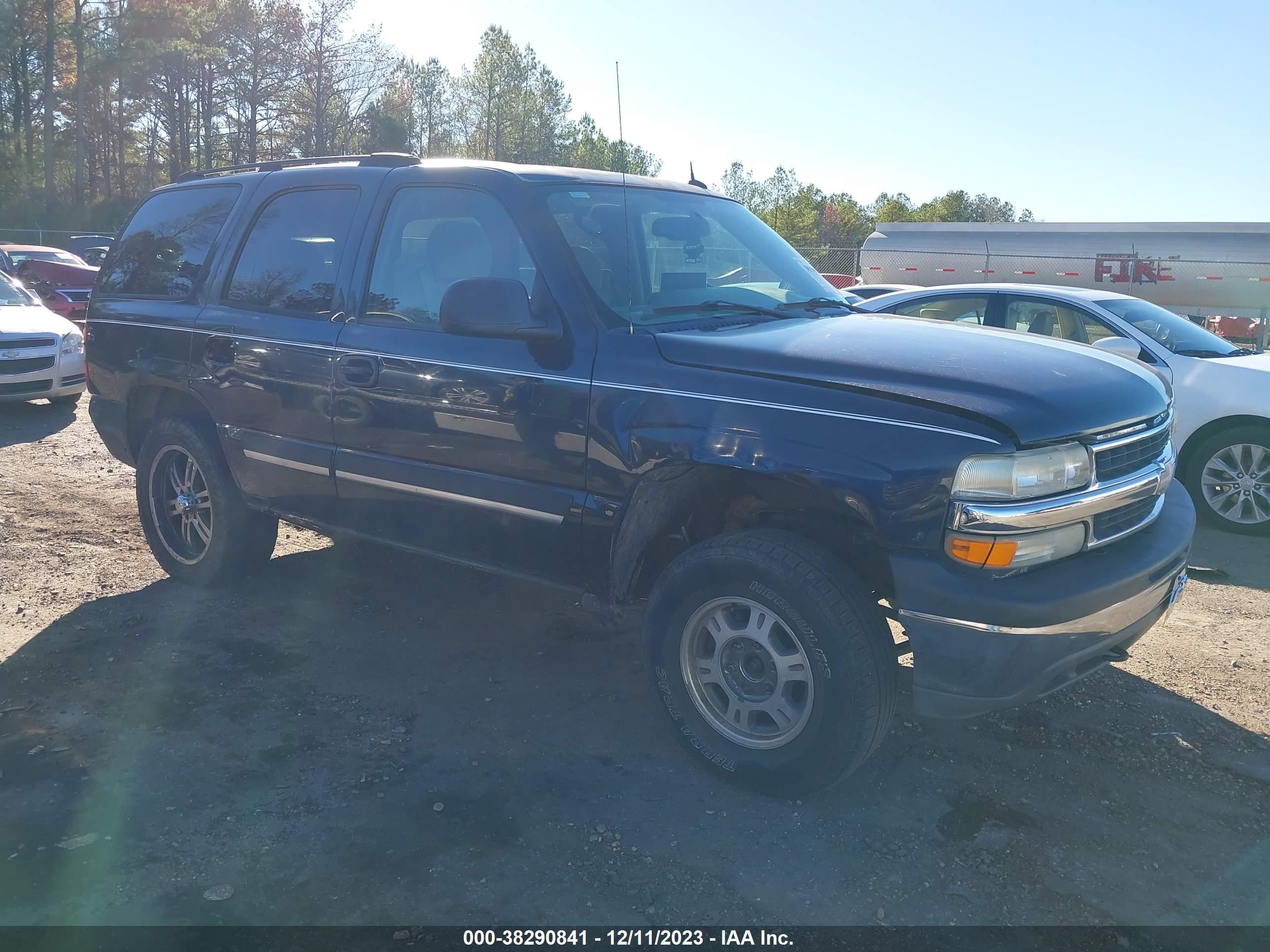 CHEVROLET TAHOE 2005 1gnek13t95j113160