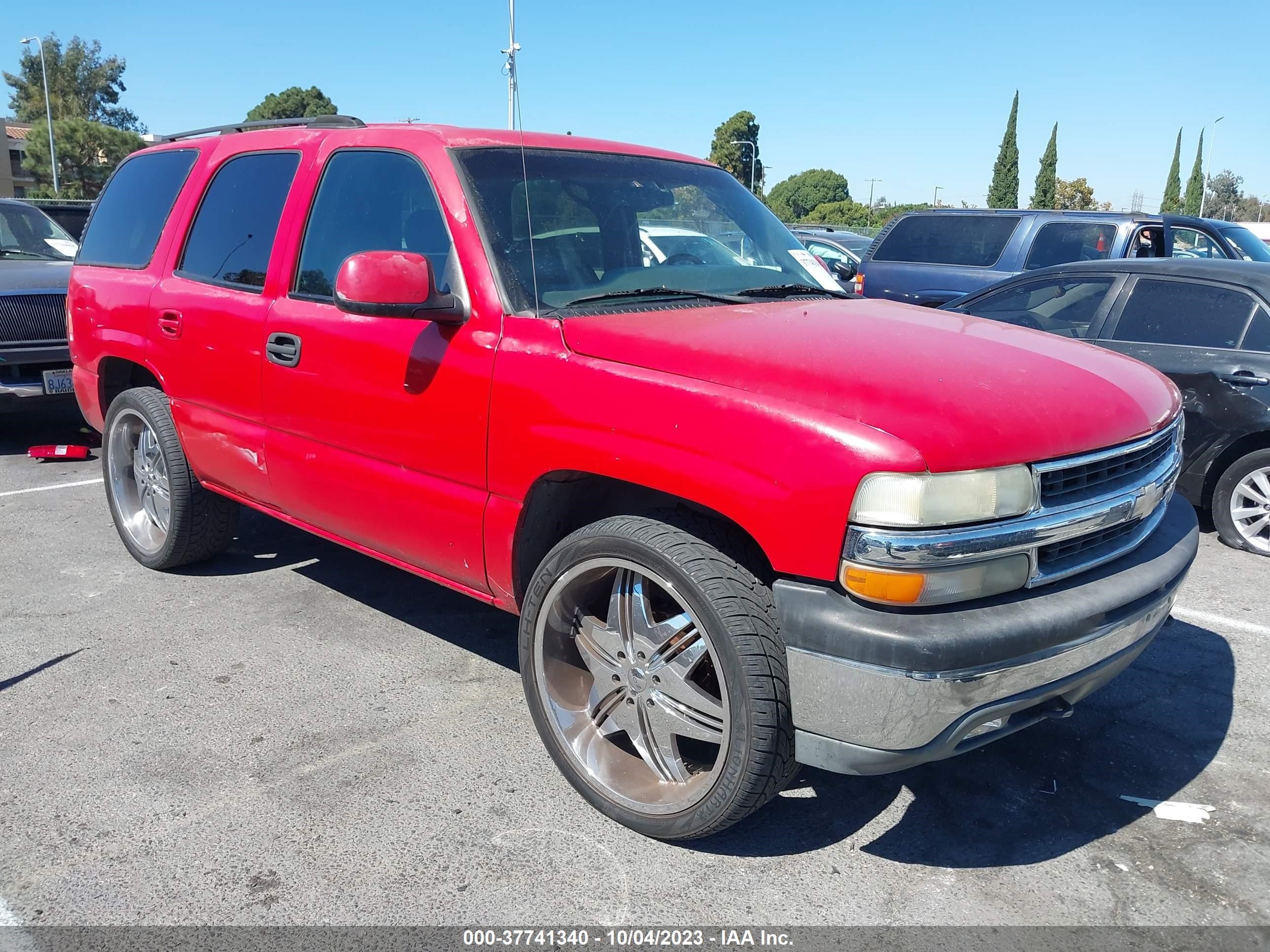 CHEVROLET TAHOE 2001 1gnek13tx1j168274