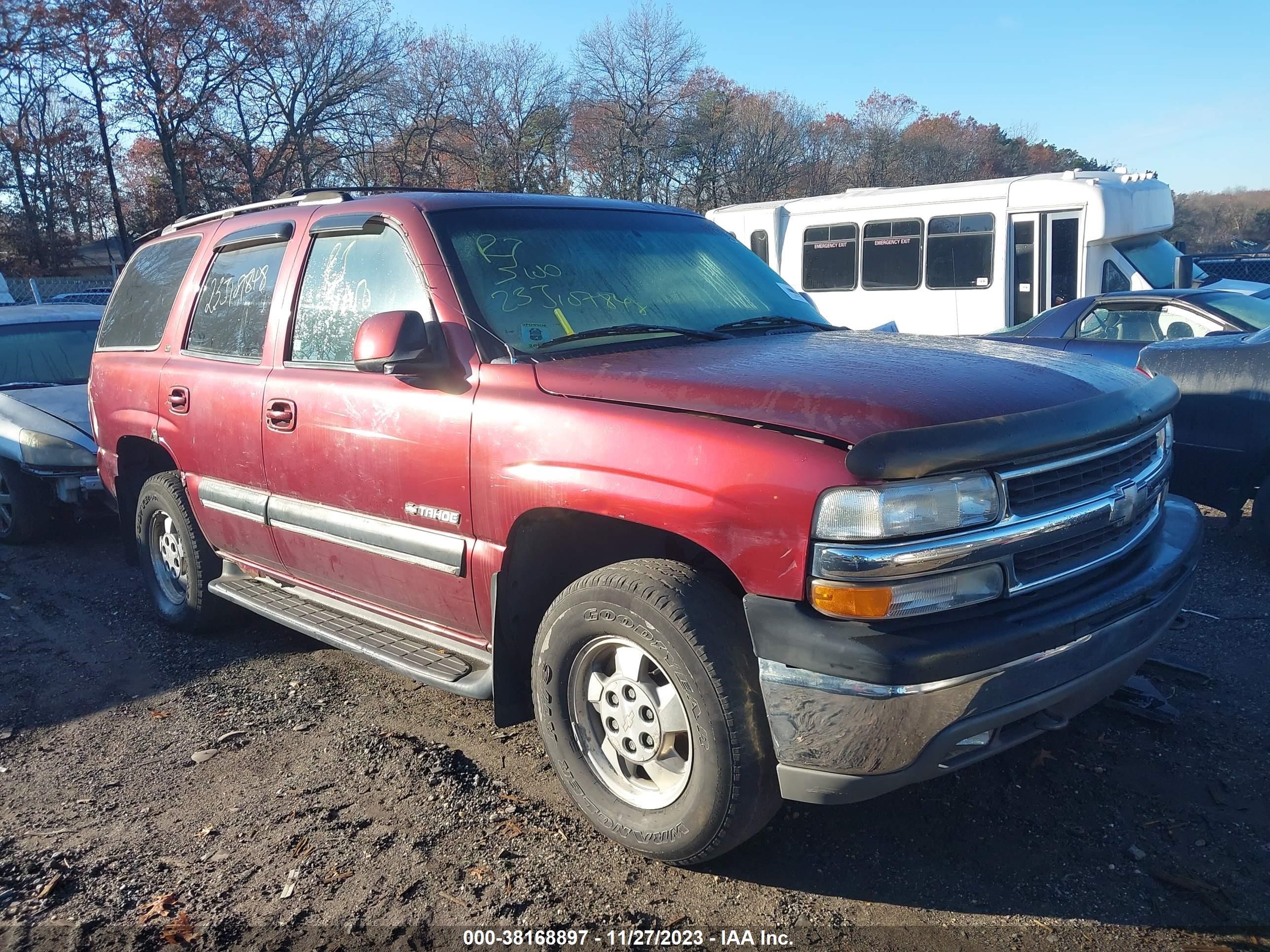 CHEVROLET TAHOE 2001 1gnek13tx1r128293