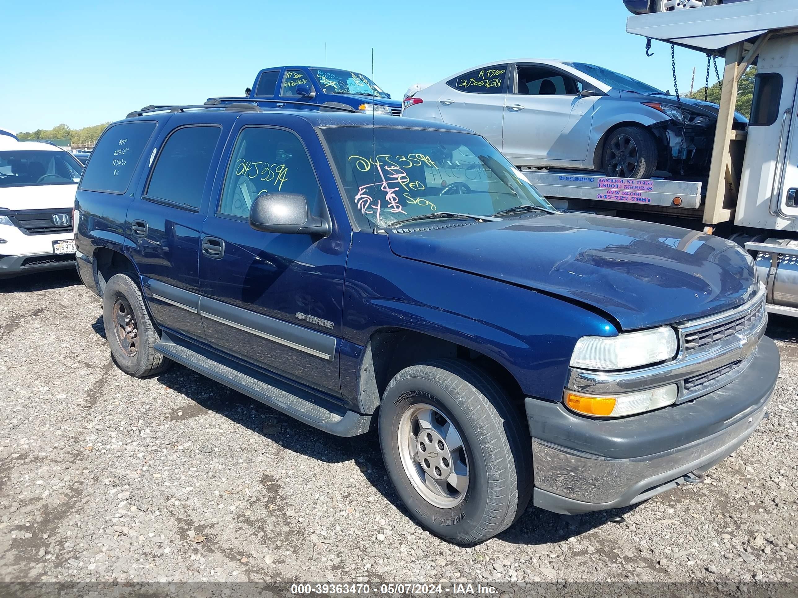 CHEVROLET TAHOE 2002 1gnek13v32r280290