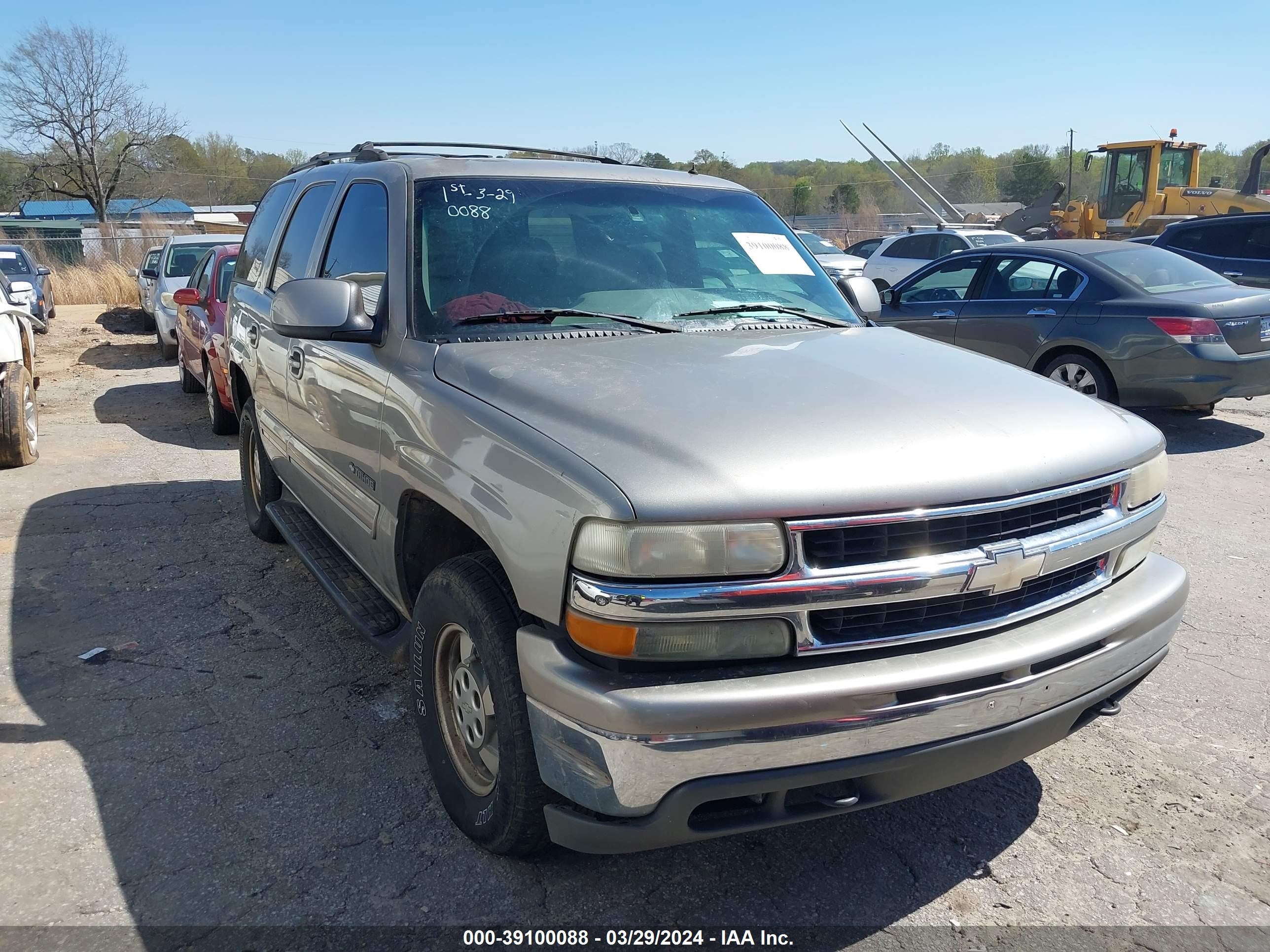 CHEVROLET TAHOE 2002 1gnek13z72r221214