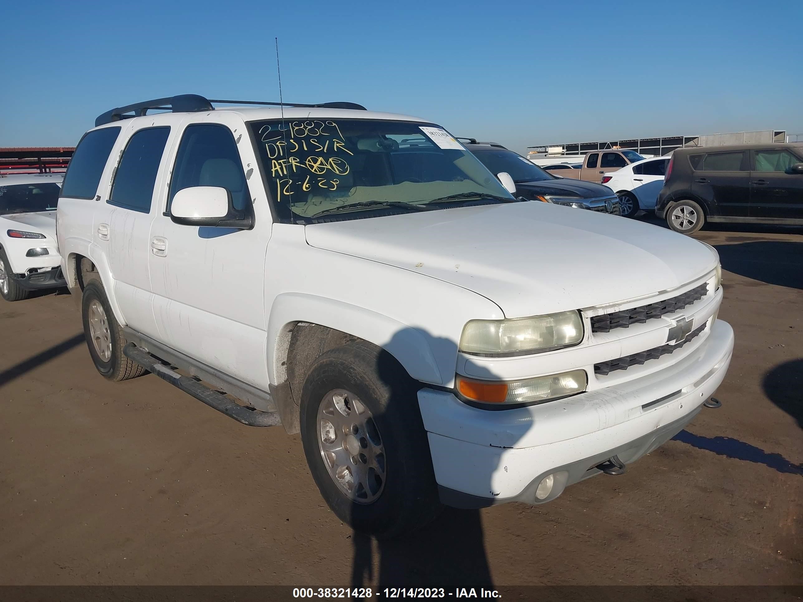 CHEVROLET TAHOE 2003 1gnek13z73r279082