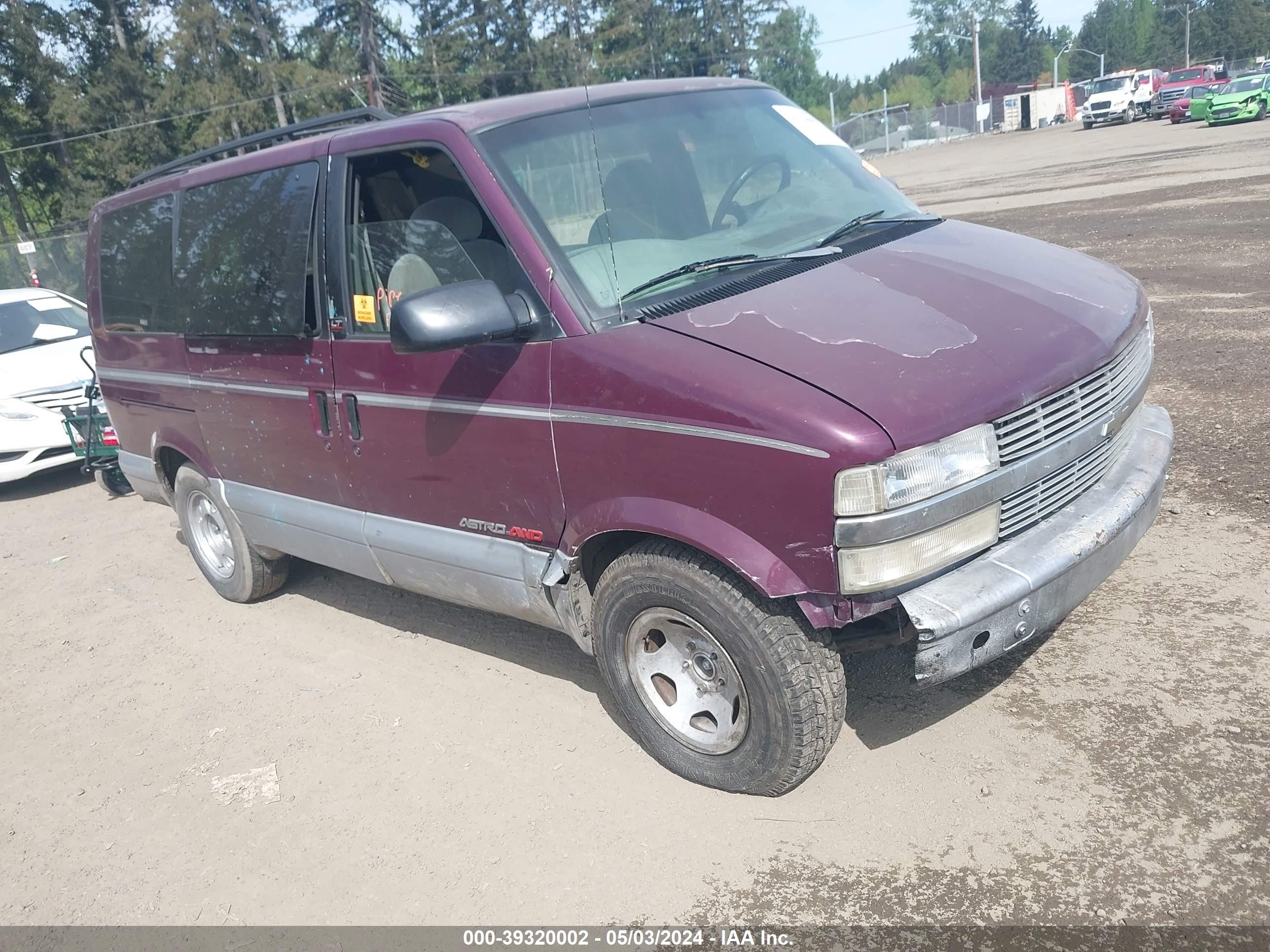 CHEVROLET ASTRO 1997 1gnel19w7vb143069