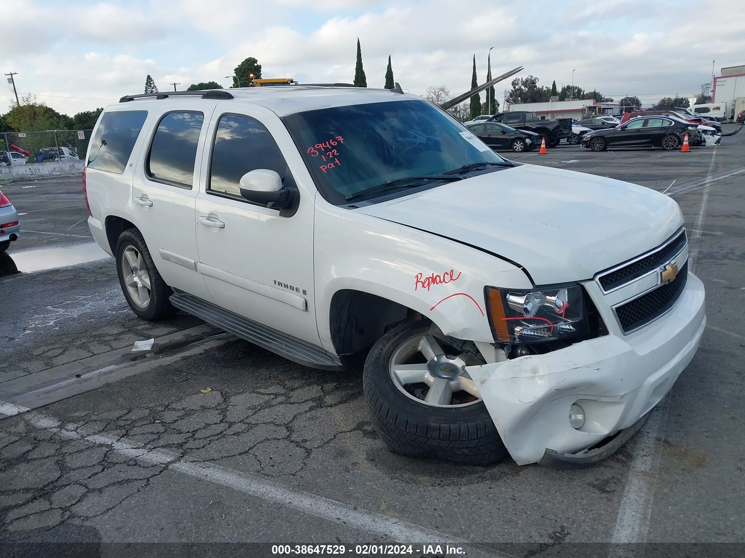 CHEVROLET TAHOE 2007 1gnfc13j27r119659