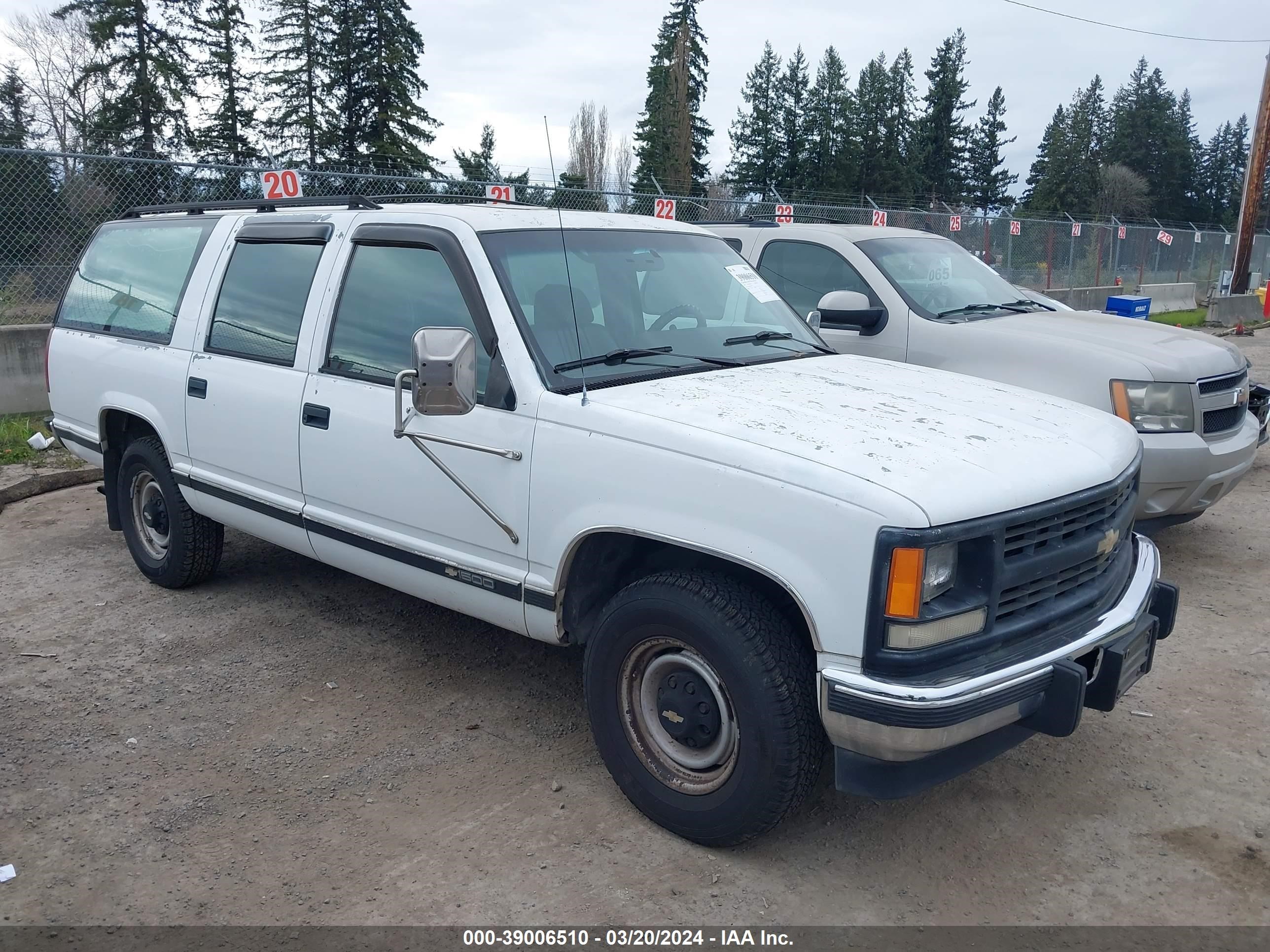 CHEVROLET SUBURBAN 1995 1gnfc16f5sj347346