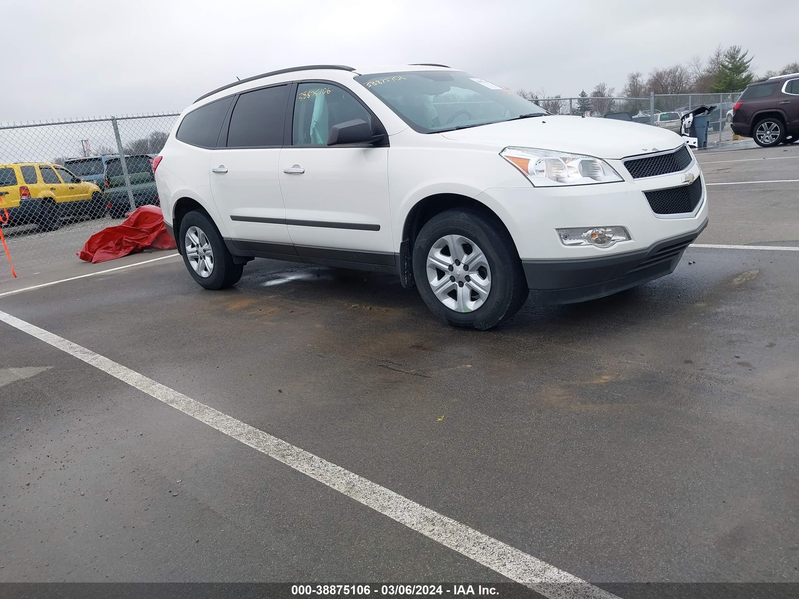 CHEVROLET TRAVERSE 2012 1gnkrfed8cj264781