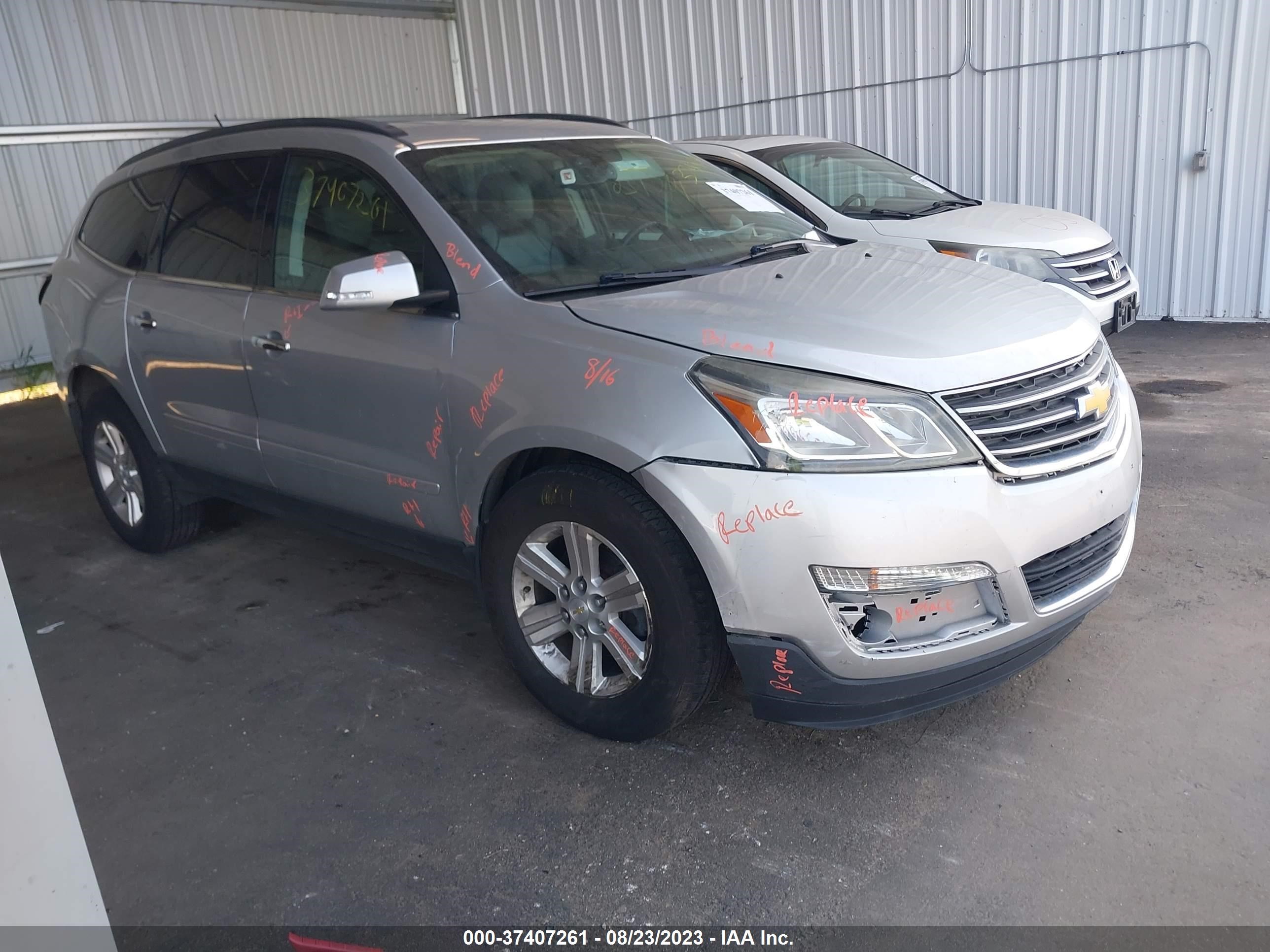 CHEVROLET TRAVERSE 2014 1gnkrhkdxej252053