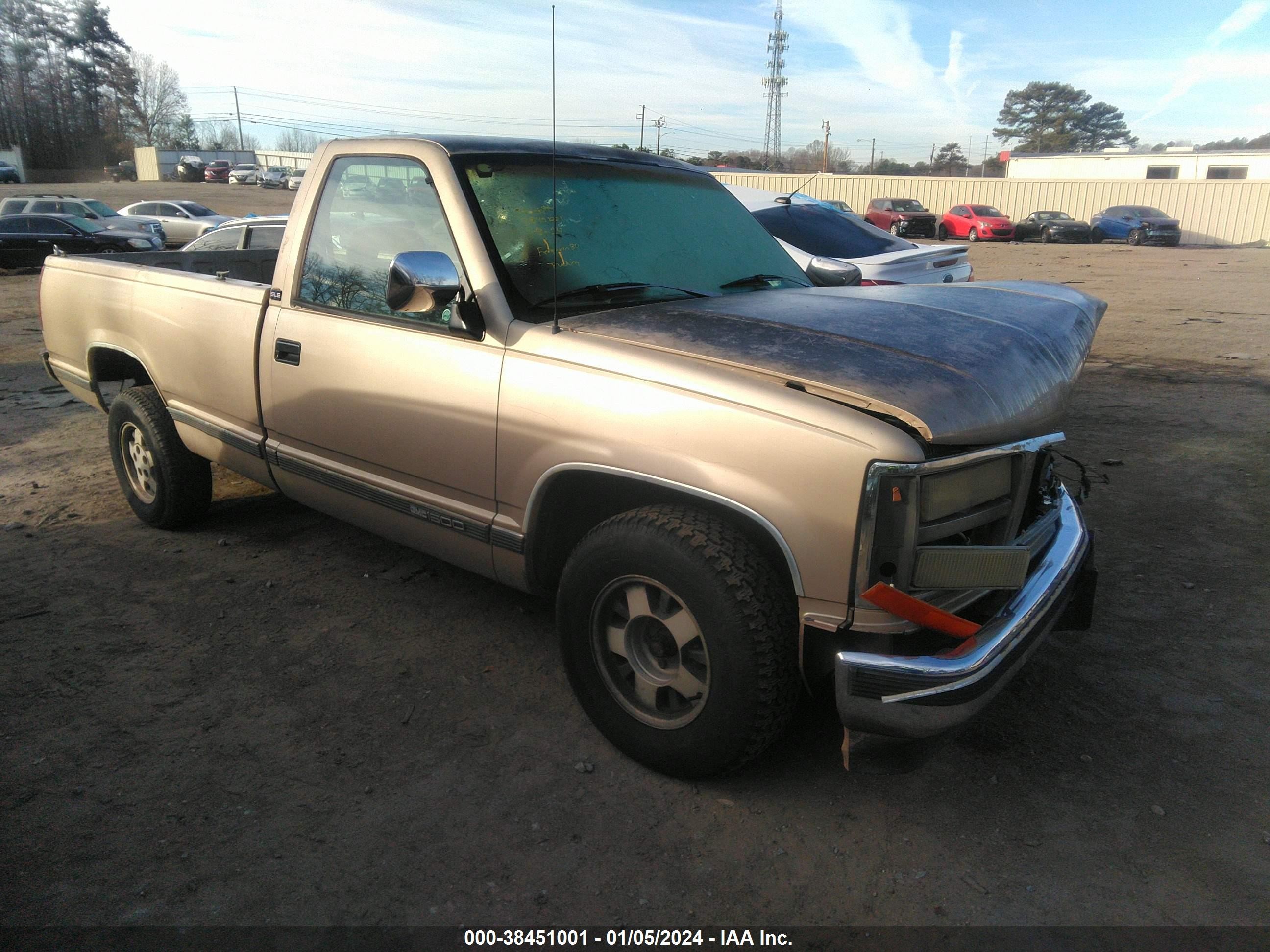 GMC SIERRA 1993 1gtdc14h9pe525358