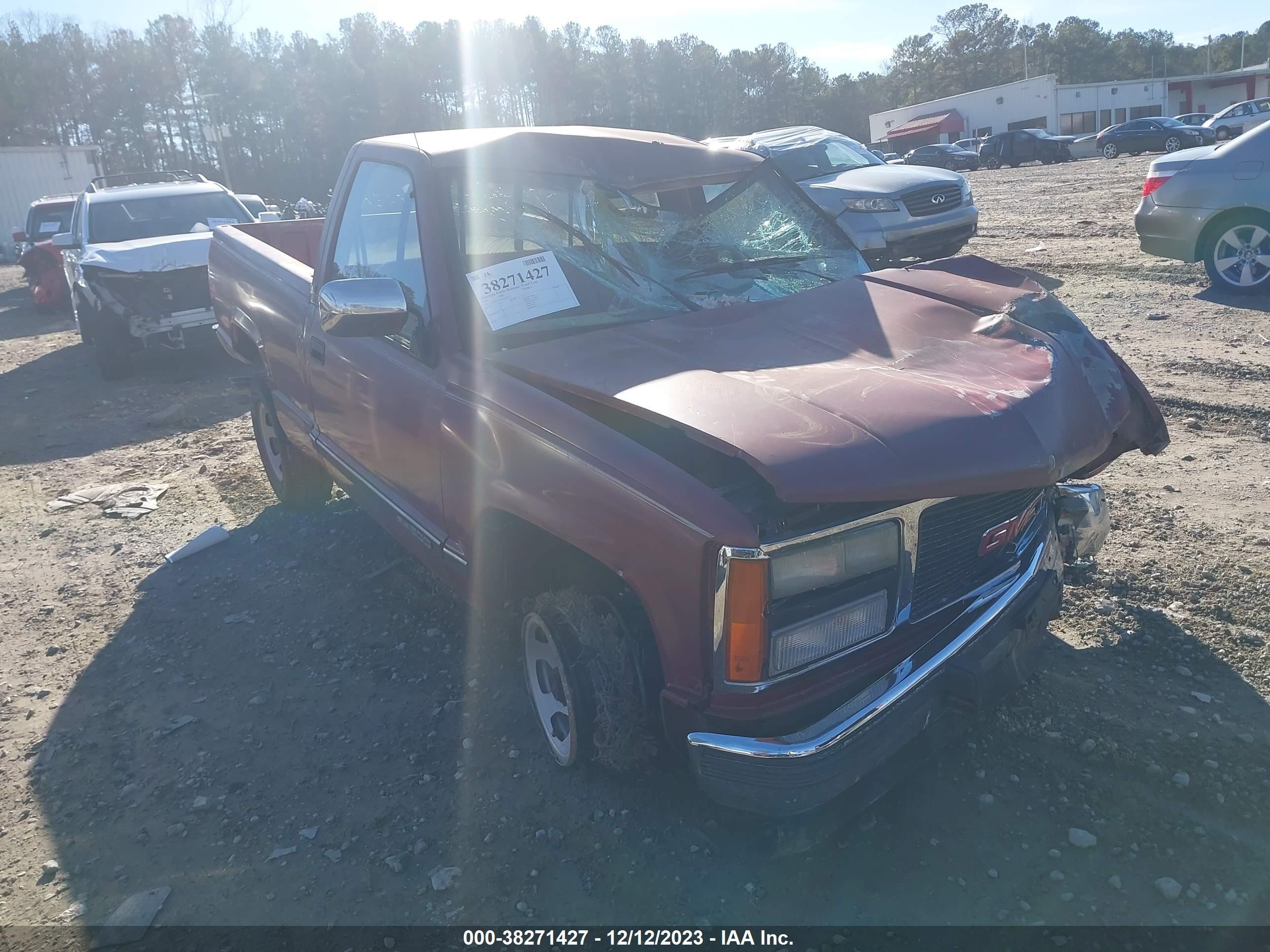 GMC SIERRA 1991 1gtdc14k1mz503371