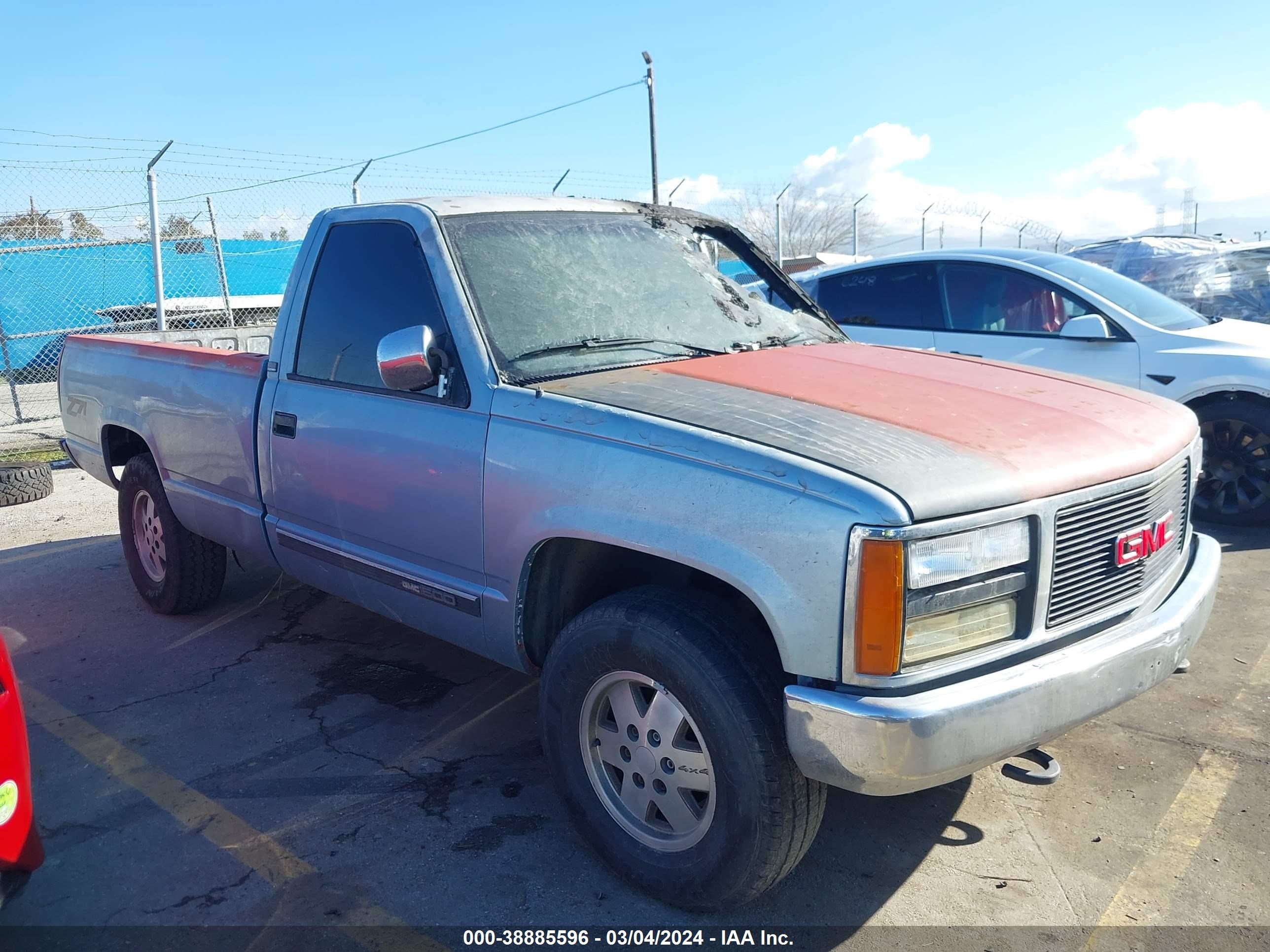 GMC SIERRA 1991 1gtdk14k0me501394