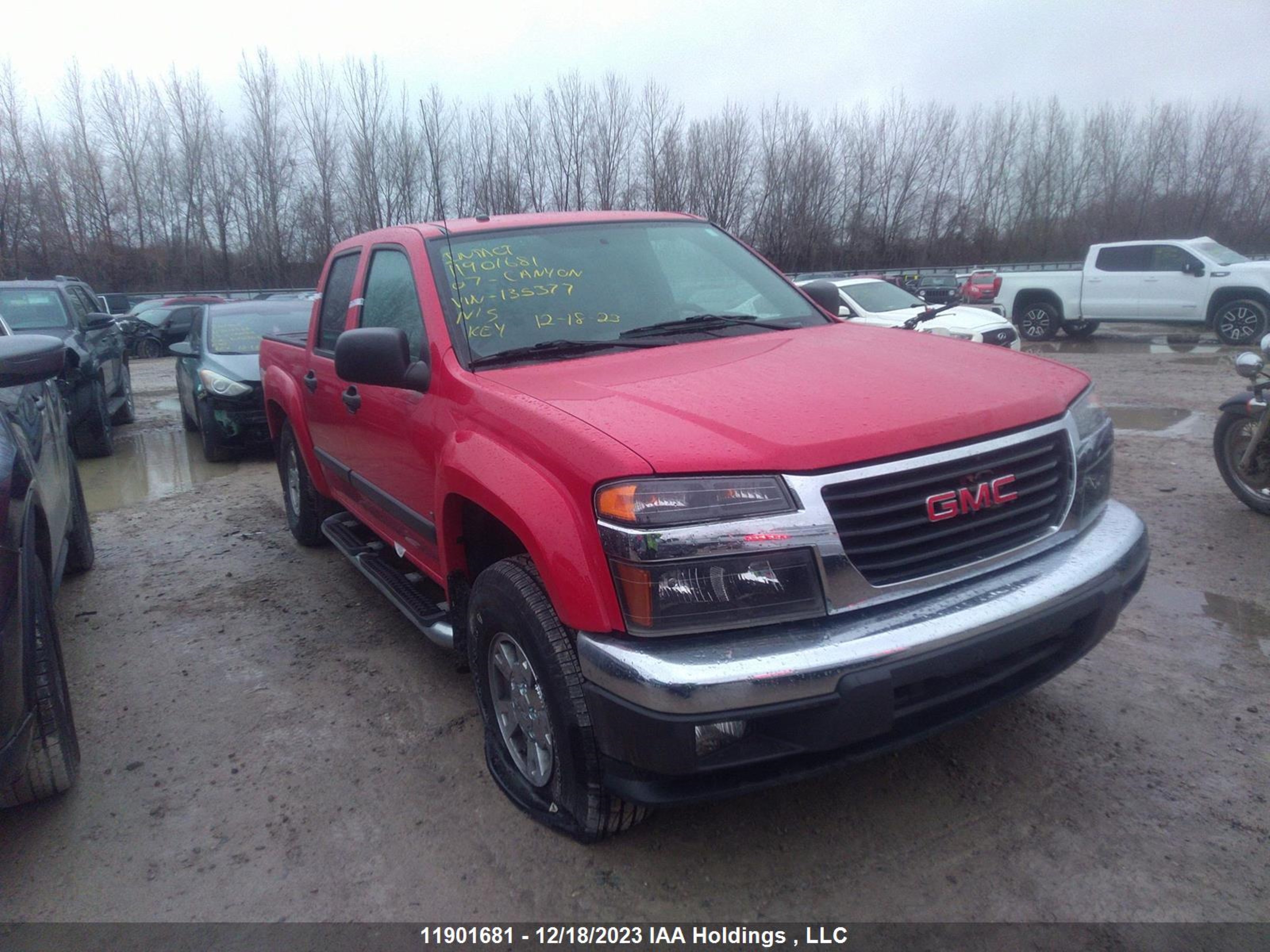 GMC CANYON 2007 1gtds13e178135377