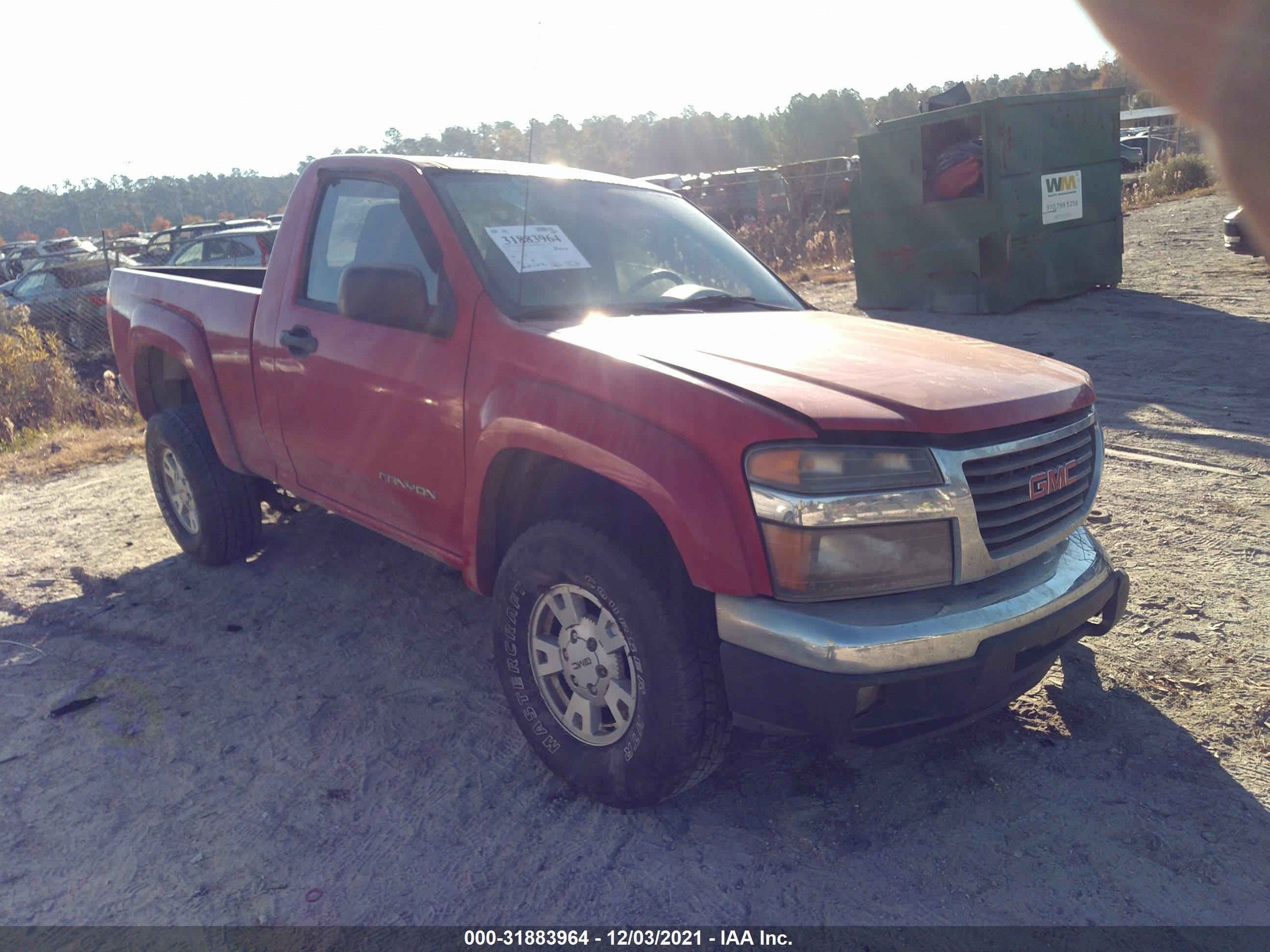 GMC CANYON 2004 1gtds146348221230