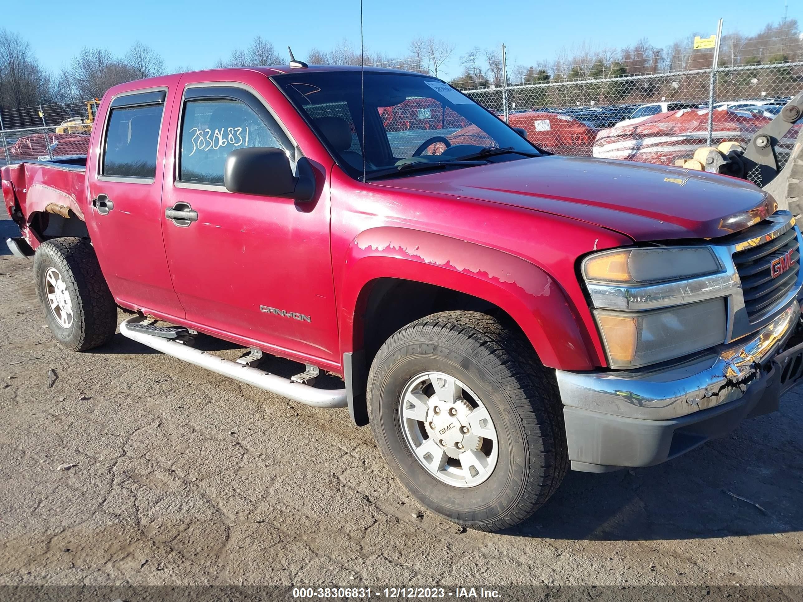 GMC CANYON 2005 1gtdt136658218676