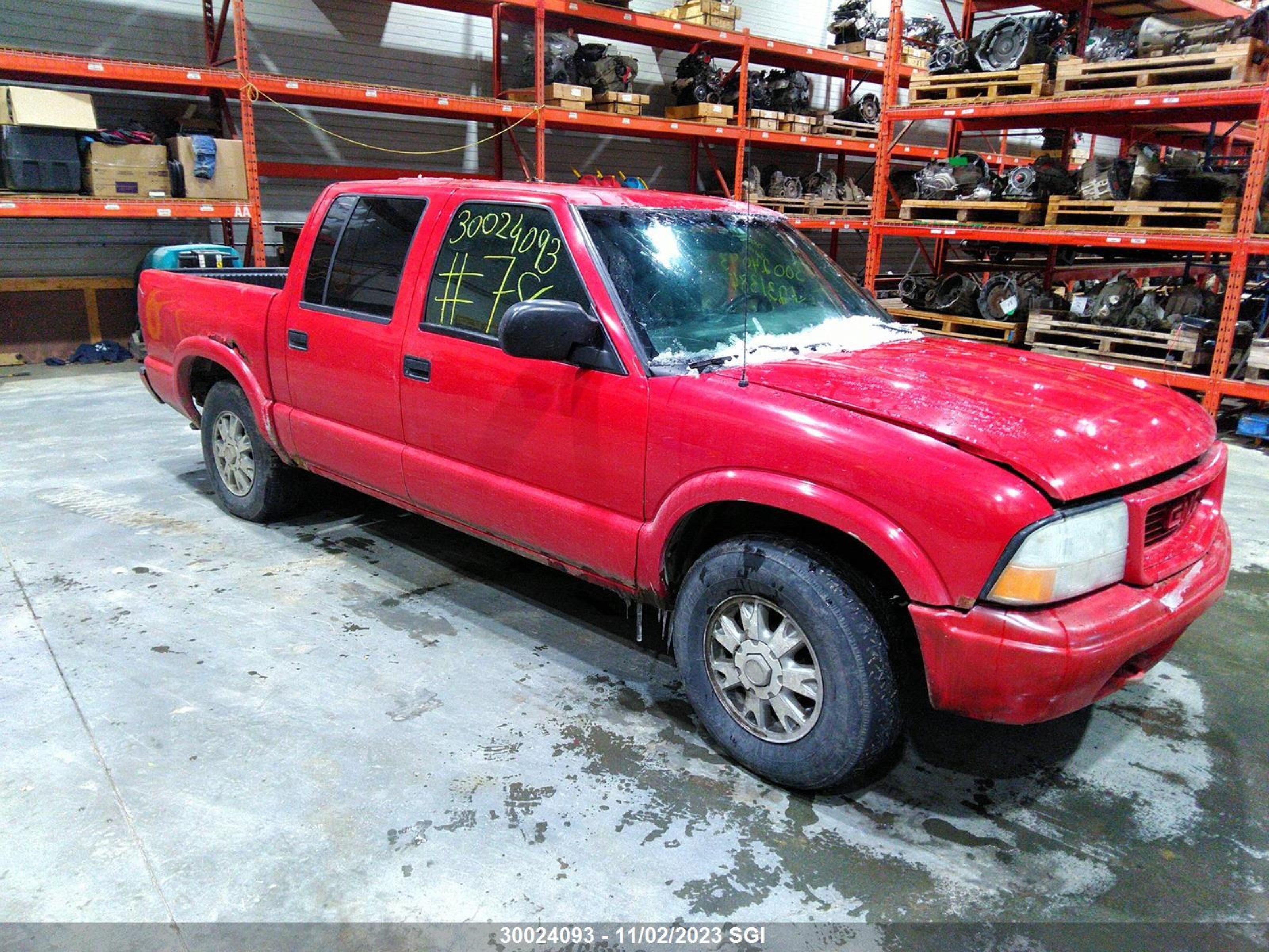 GMC SONOMA 2002 1gtdt13w02k207638