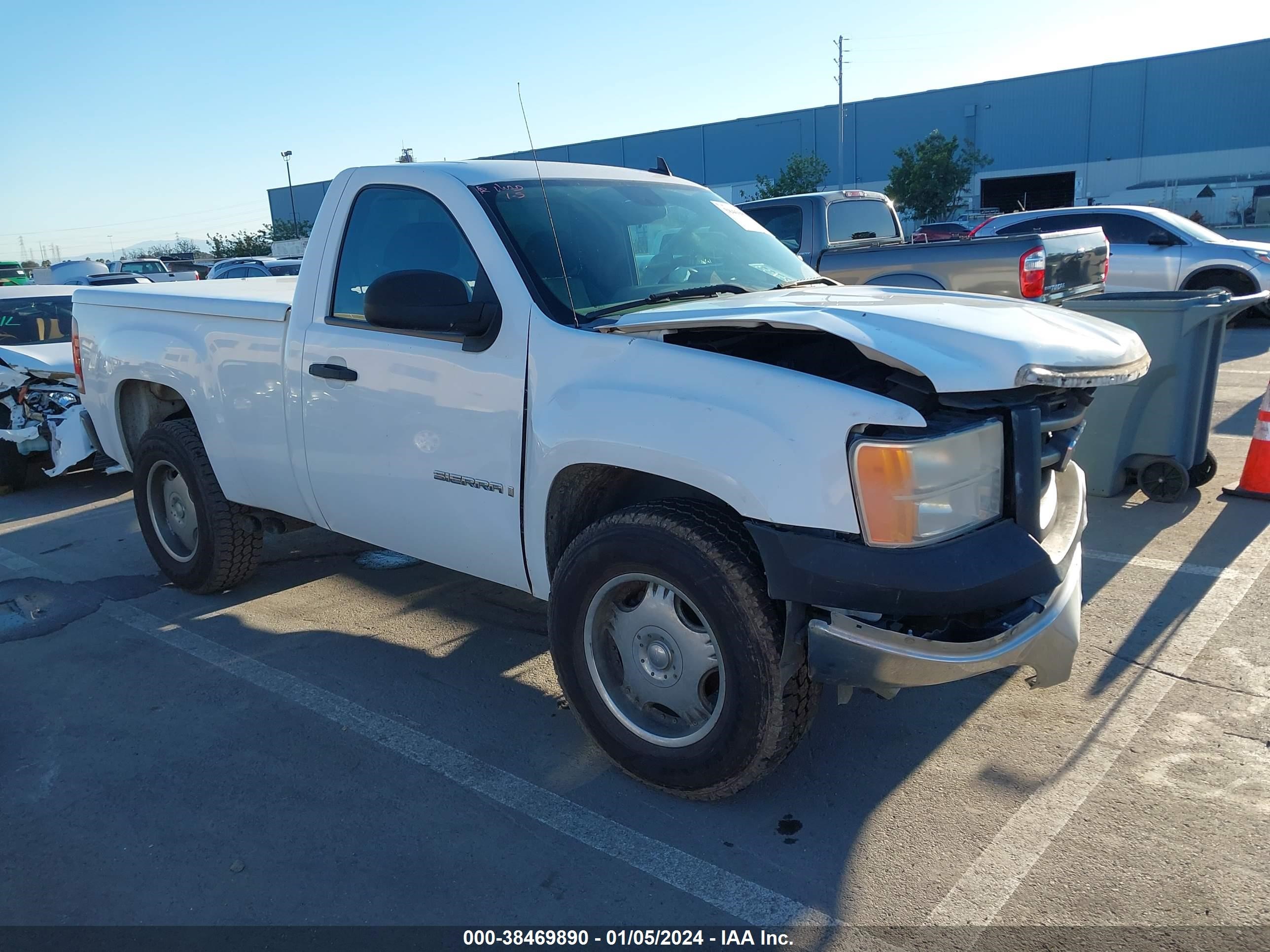 GMC SIERRA 2008 1gtec14c18z224389